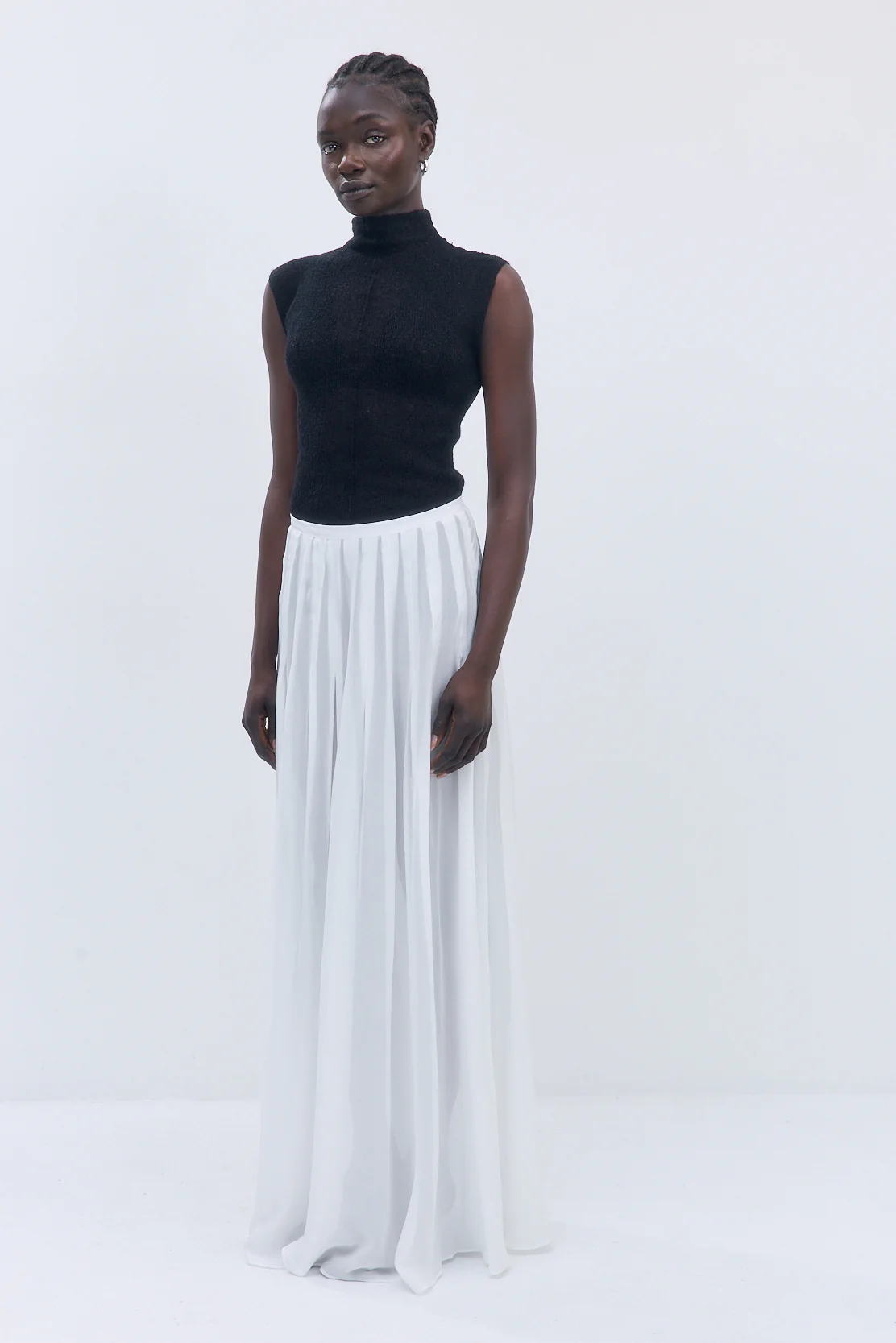 Fuzzy Sheer Mockneck Tank - Image 4