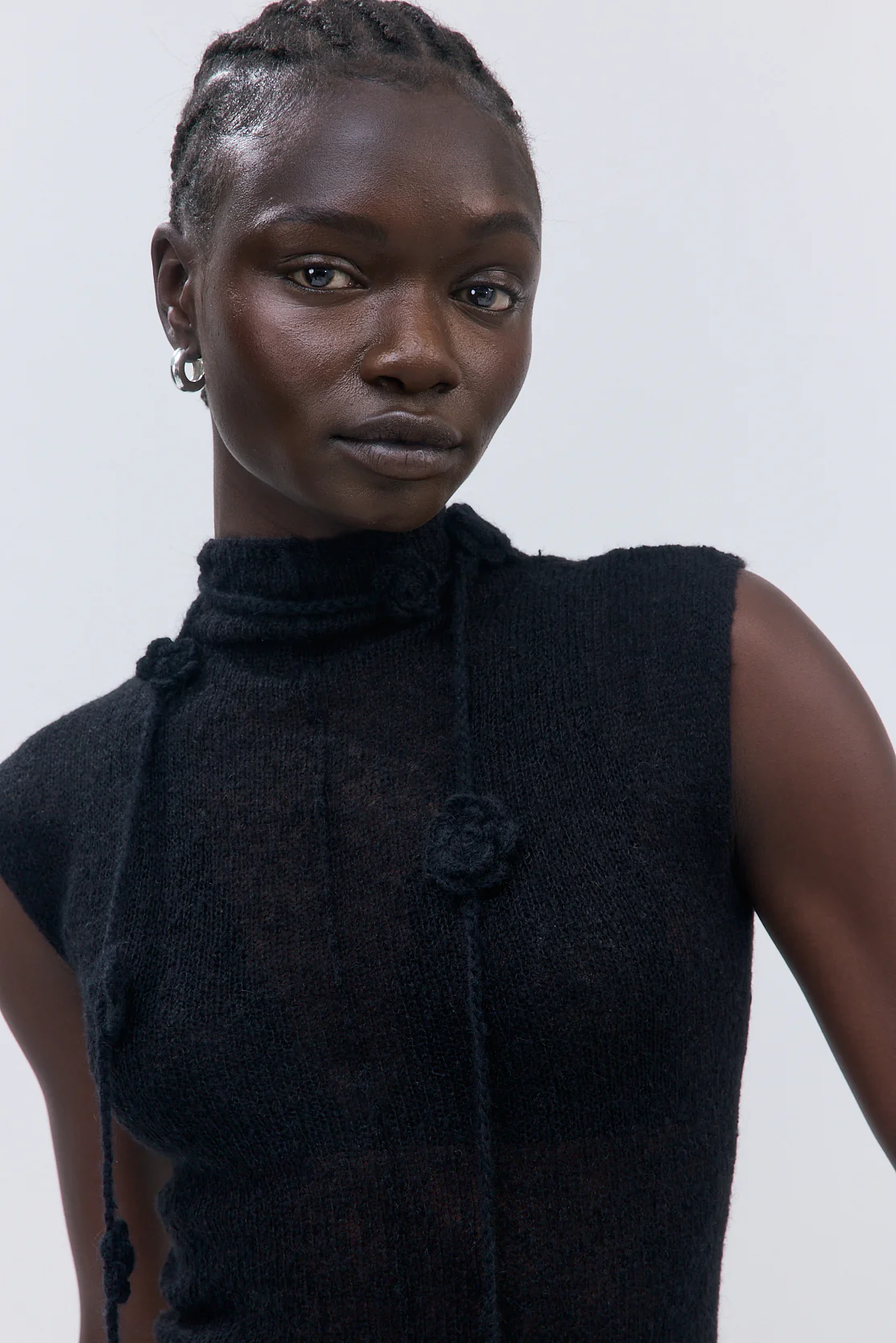 Fuzzy Sheer Mockneck Tank - Image 7