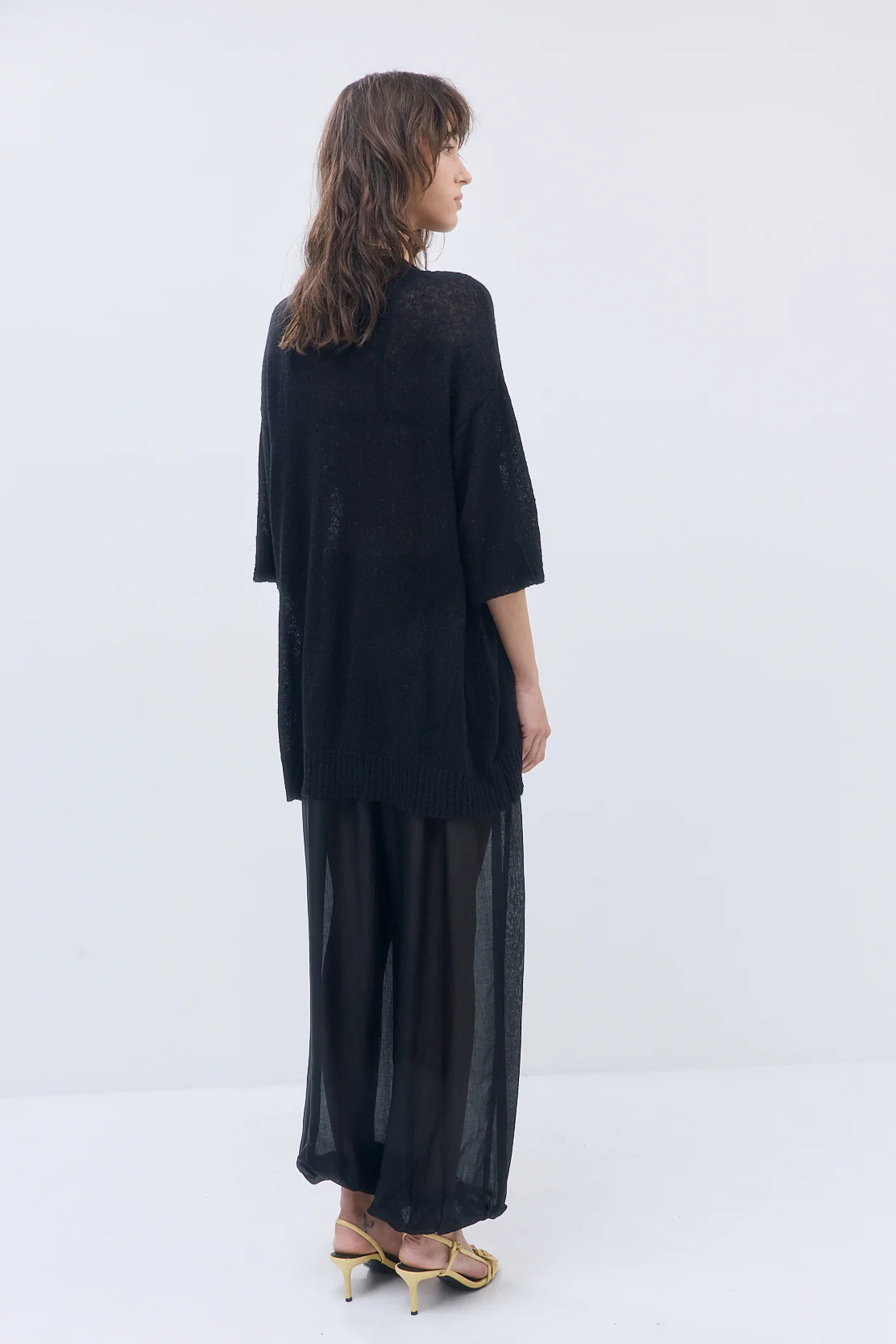 Fuzzy Sheer Oversized Long Top - Image 5