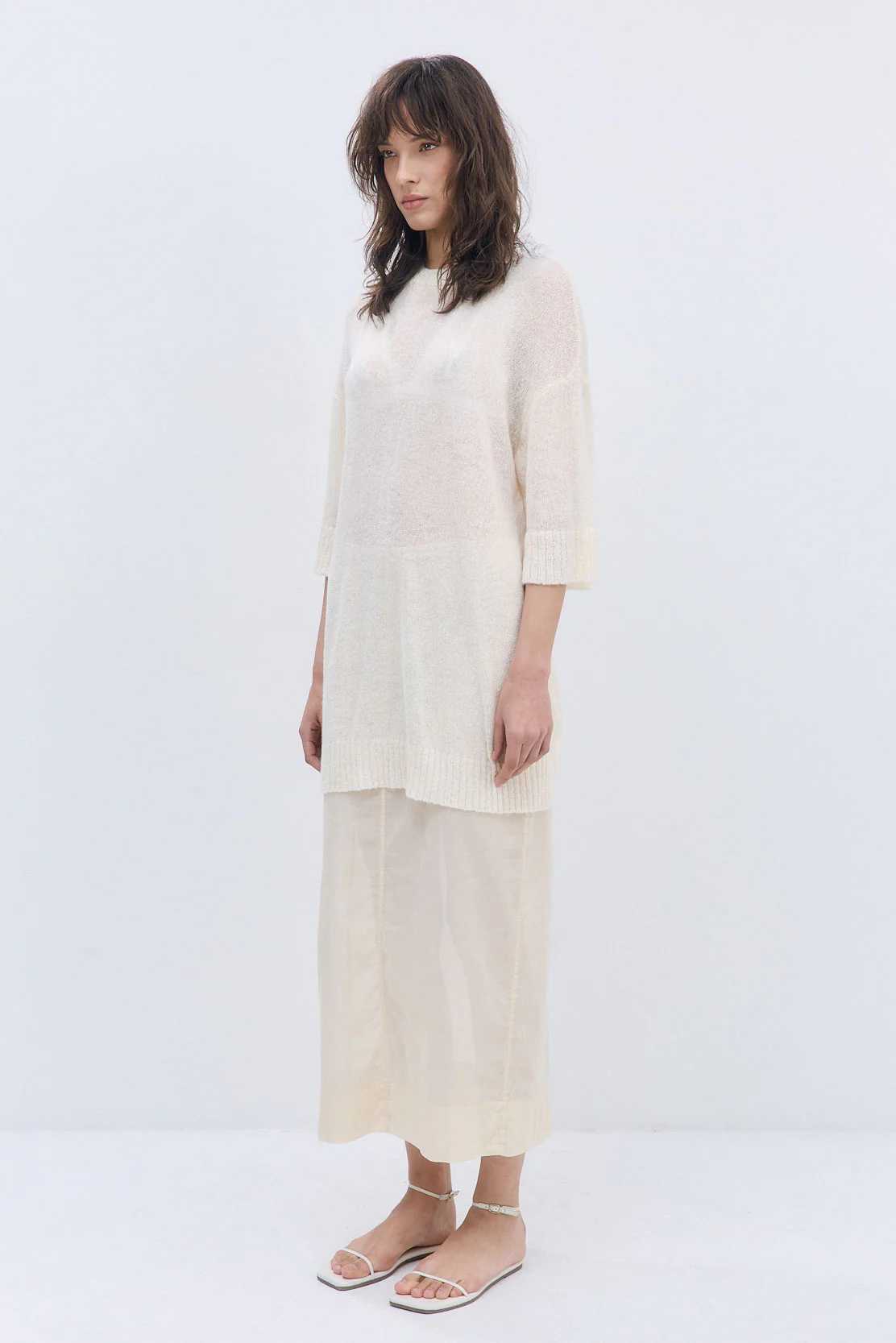Fuzzy Sheer Oversized Long Top - Image 4