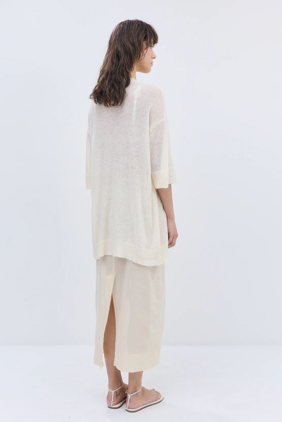 Fuzzy Sheer Oversized Long Top - Image 5
