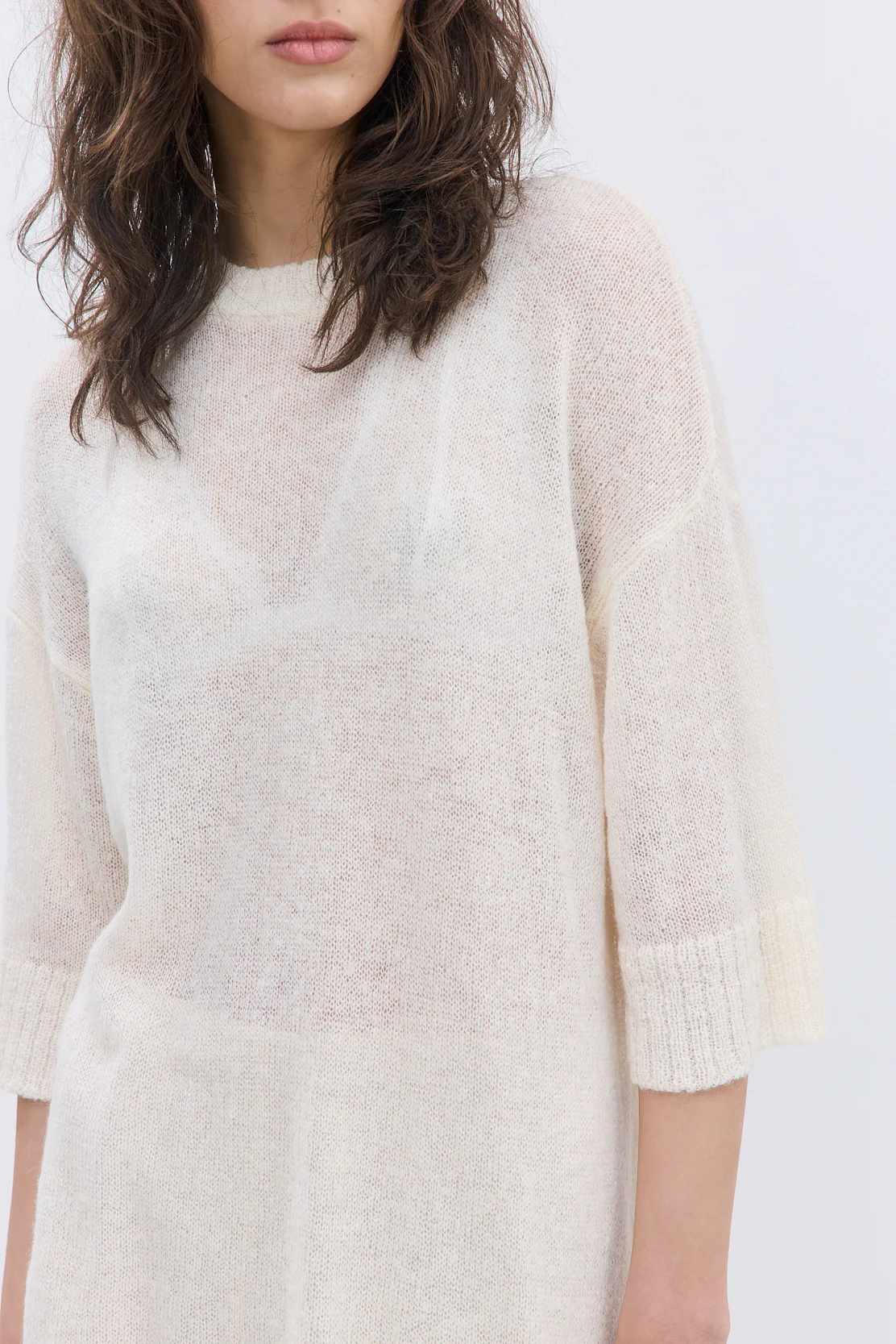Fuzzy Sheer Oversized Long Top - Image 6