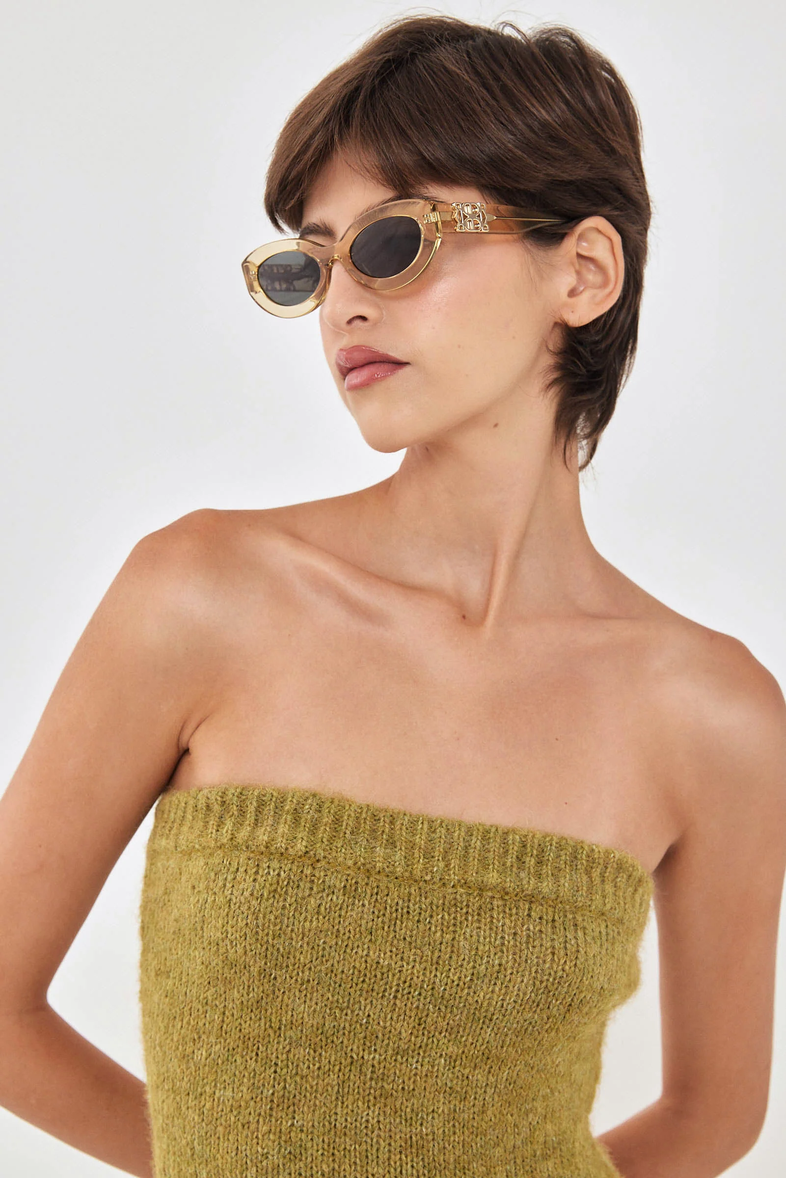Fuzzy Strapless Maxi Dress - Image 7