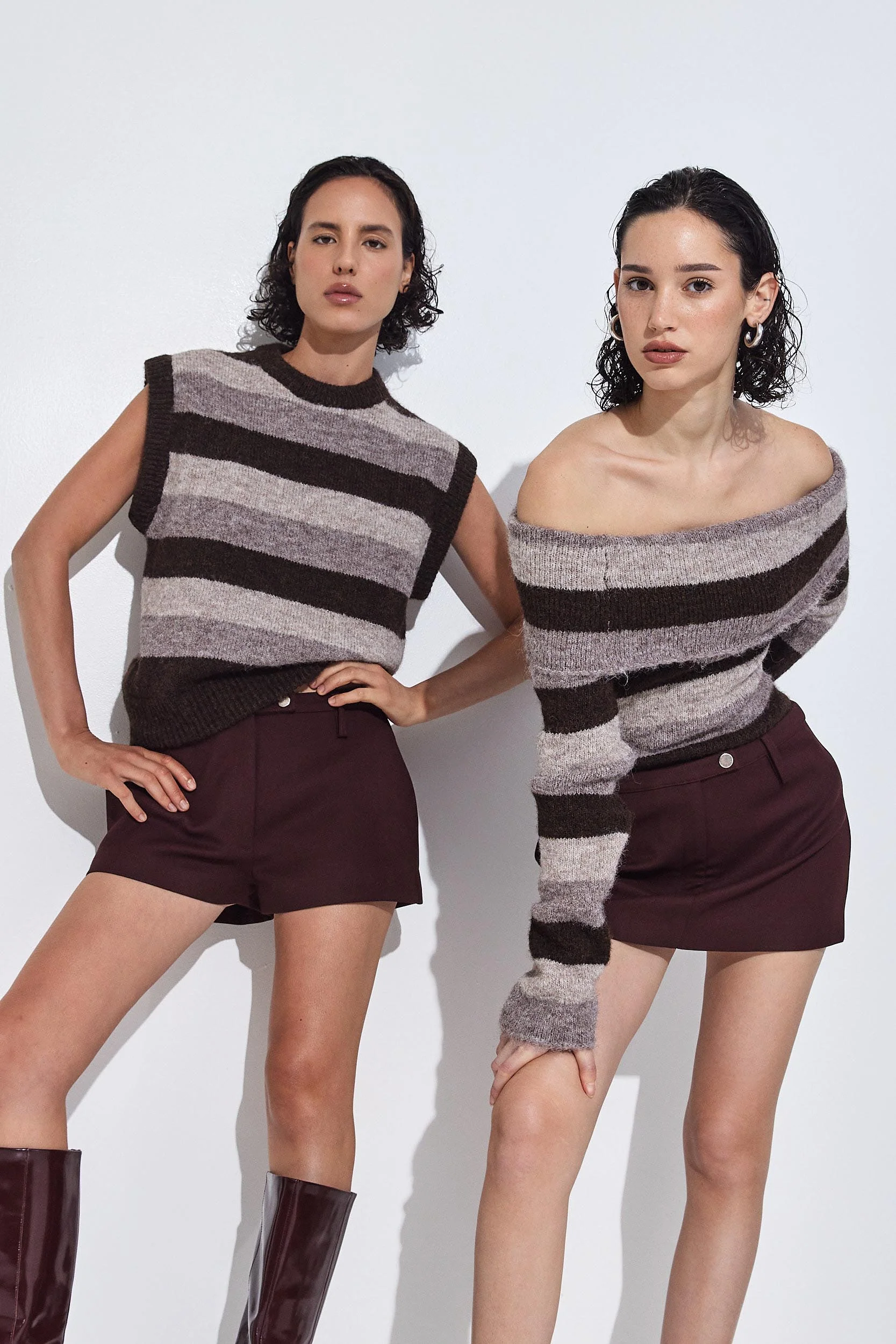 Fuzzy Striped Vest - Image 8