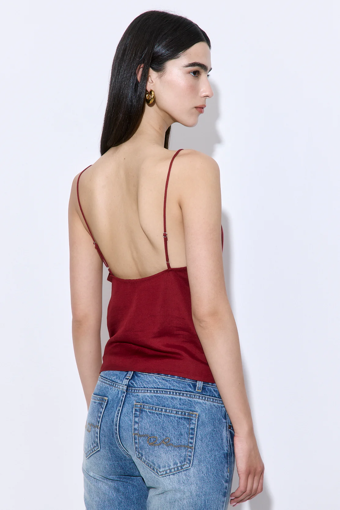 Gathered Neck Linen Camisole - Image 5
