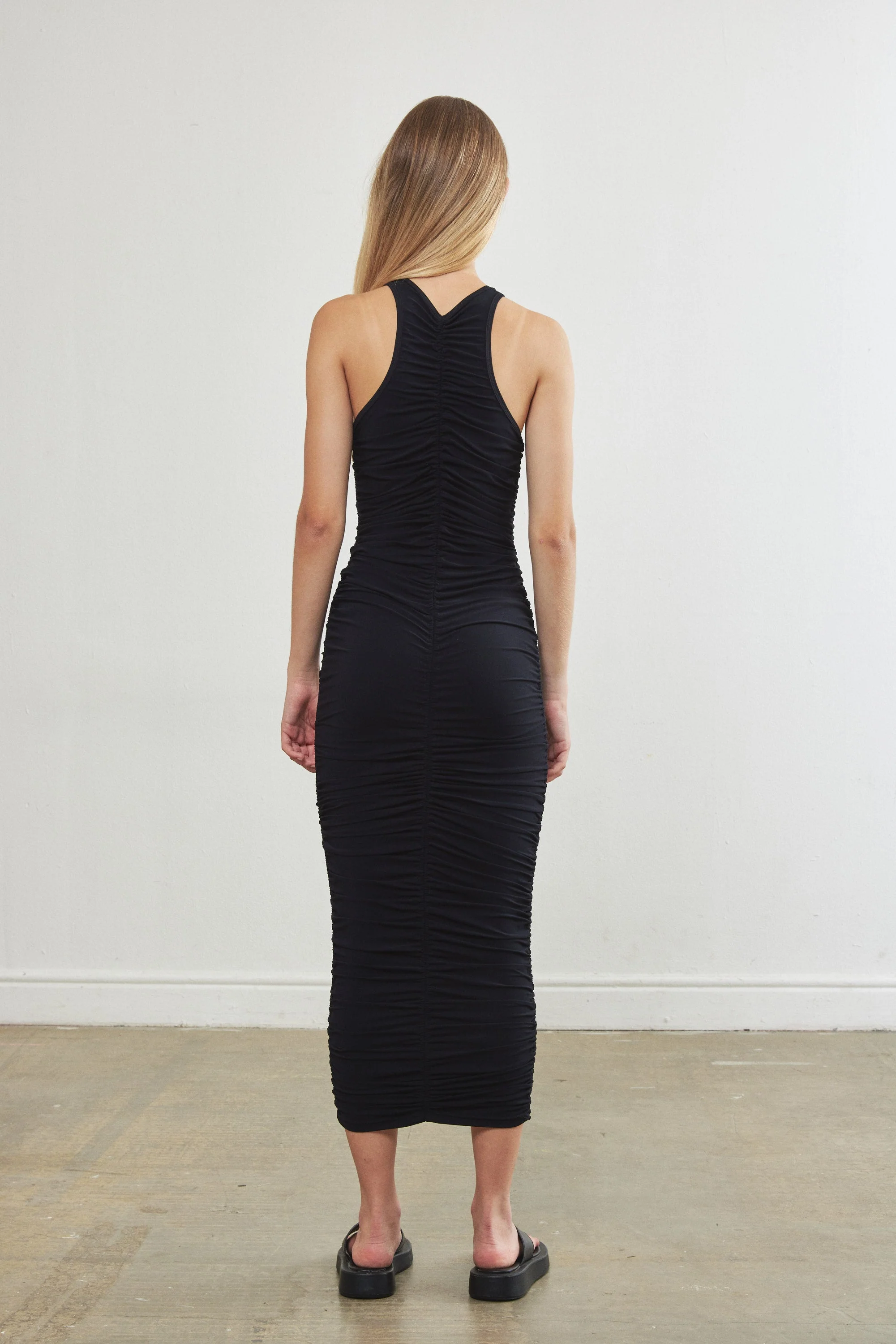 Gathered Soft Jersey Dress - Image 5