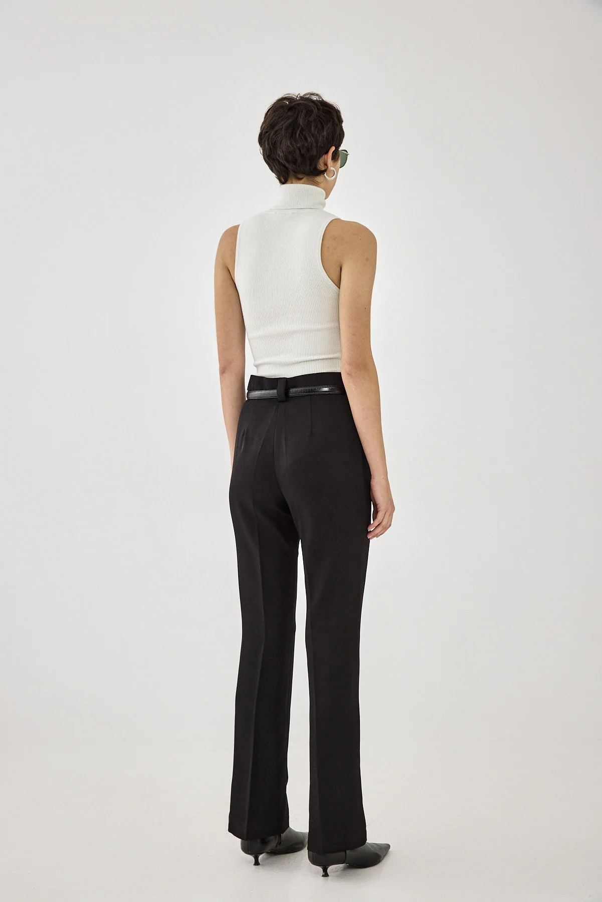 Glitter Ribbed Turtleneck Top - Image 5