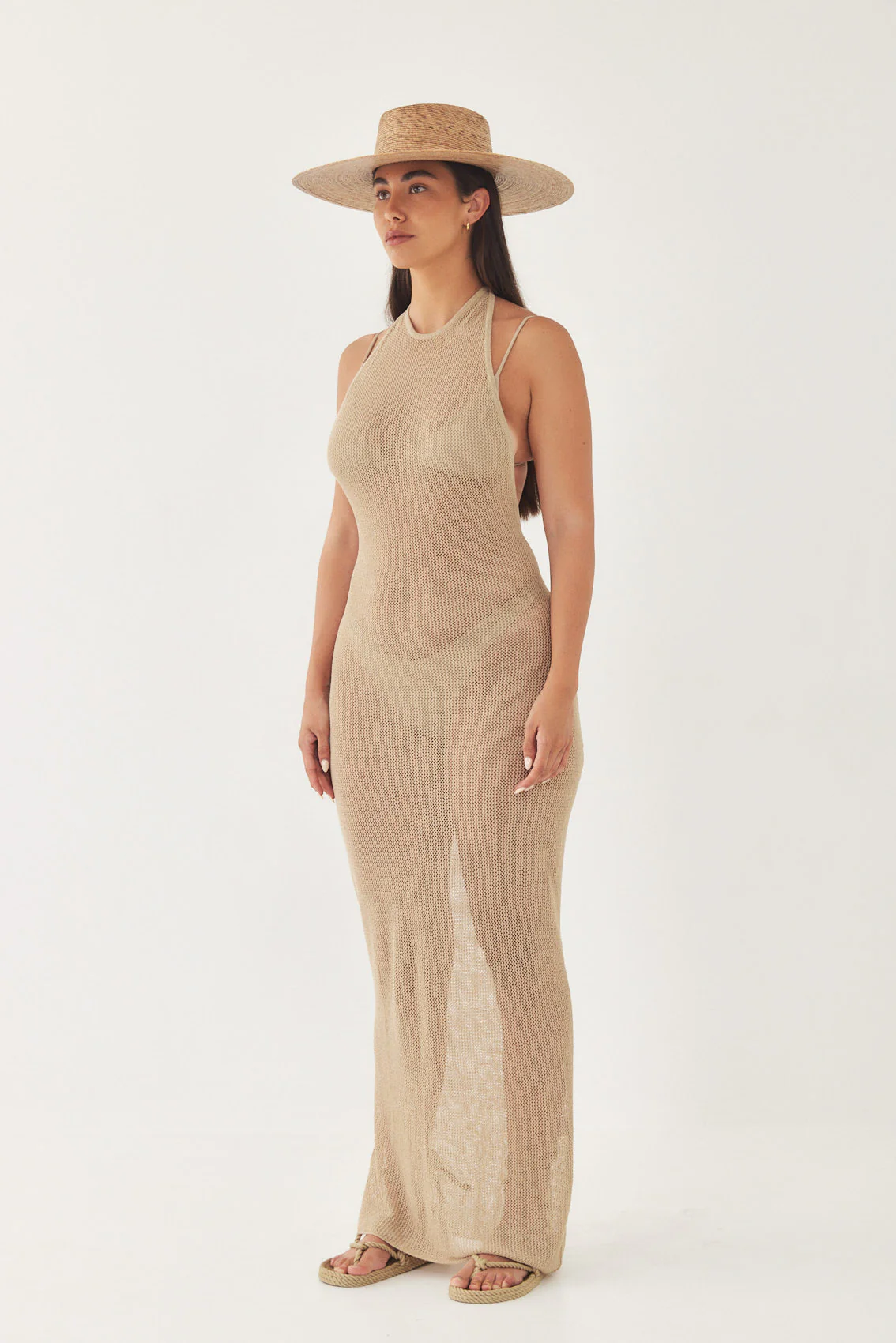 Halter Crochet Maxi Dress - Image 12