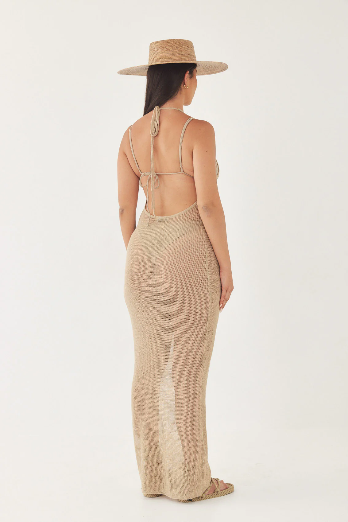 Halter Crochet Maxi Dress - Image 13