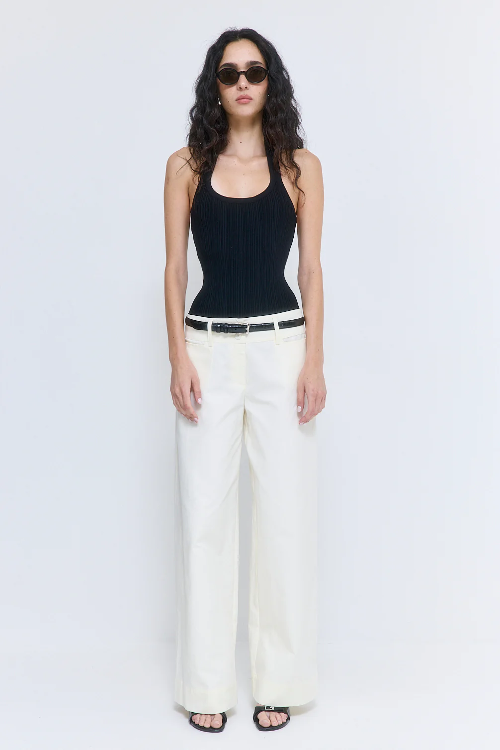 Ribbed Halter Neck Tank Top - Image 2