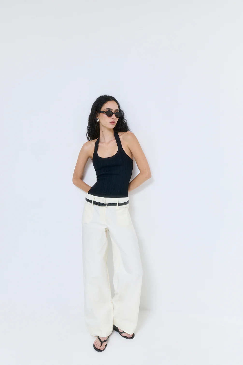 Ribbed Halter Neck Tank Top - Image 3
