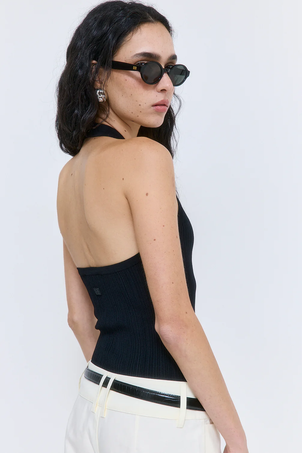 Ribbed Halter Neck Tank Top - Image 5