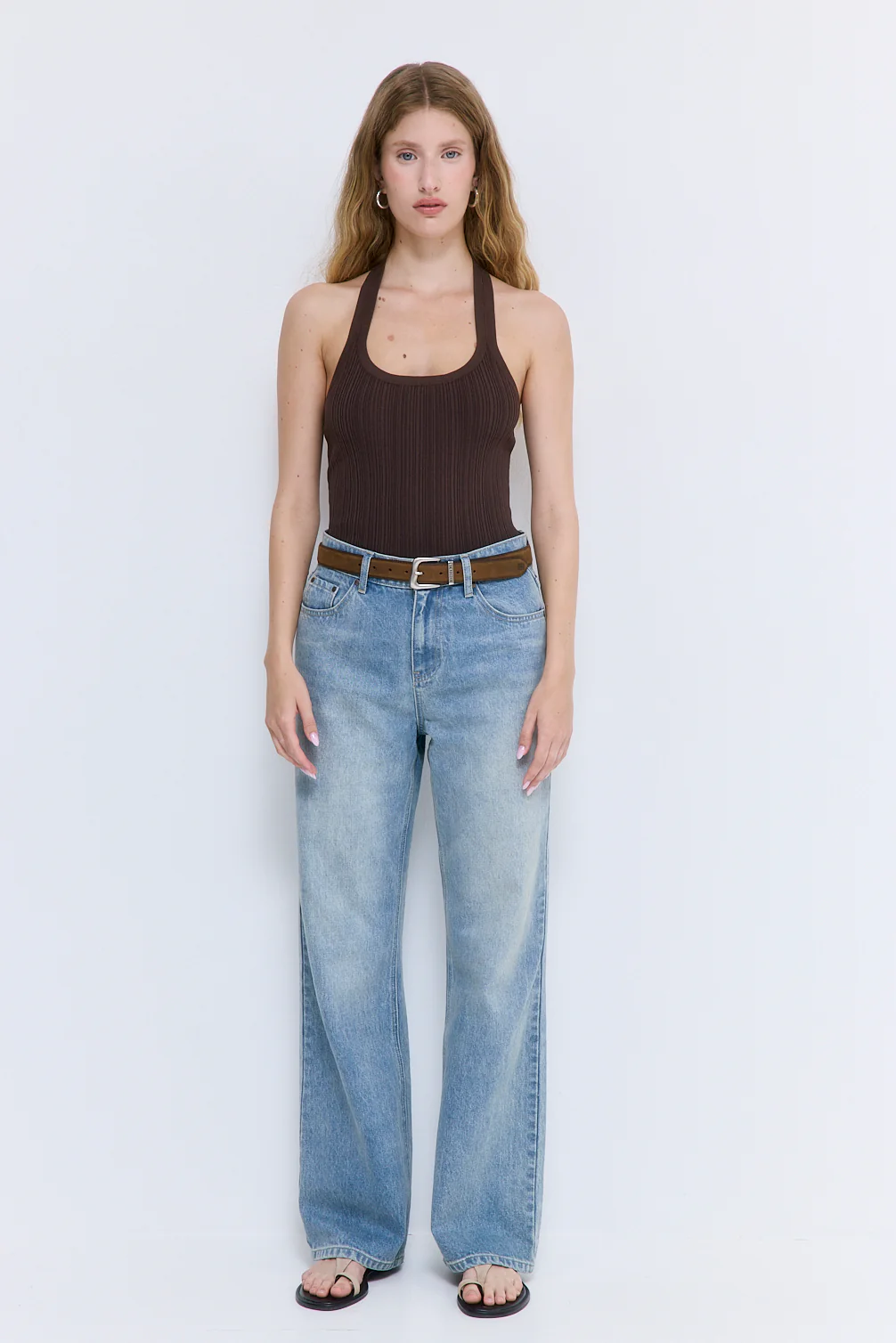 Ribbed Halter Neck Tank Top - Image 2