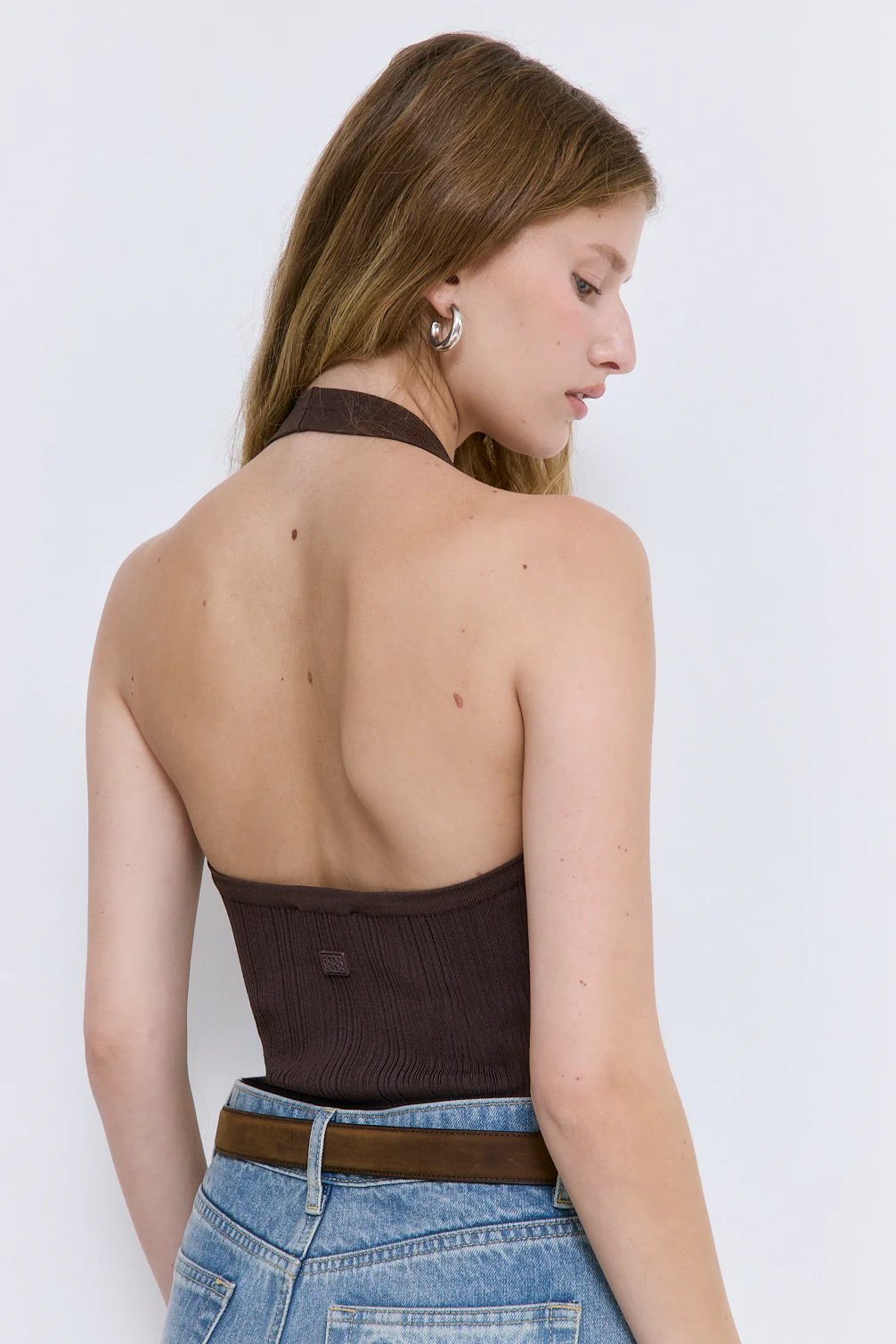 Ribbed Halter Neck Tank Top - Image 5