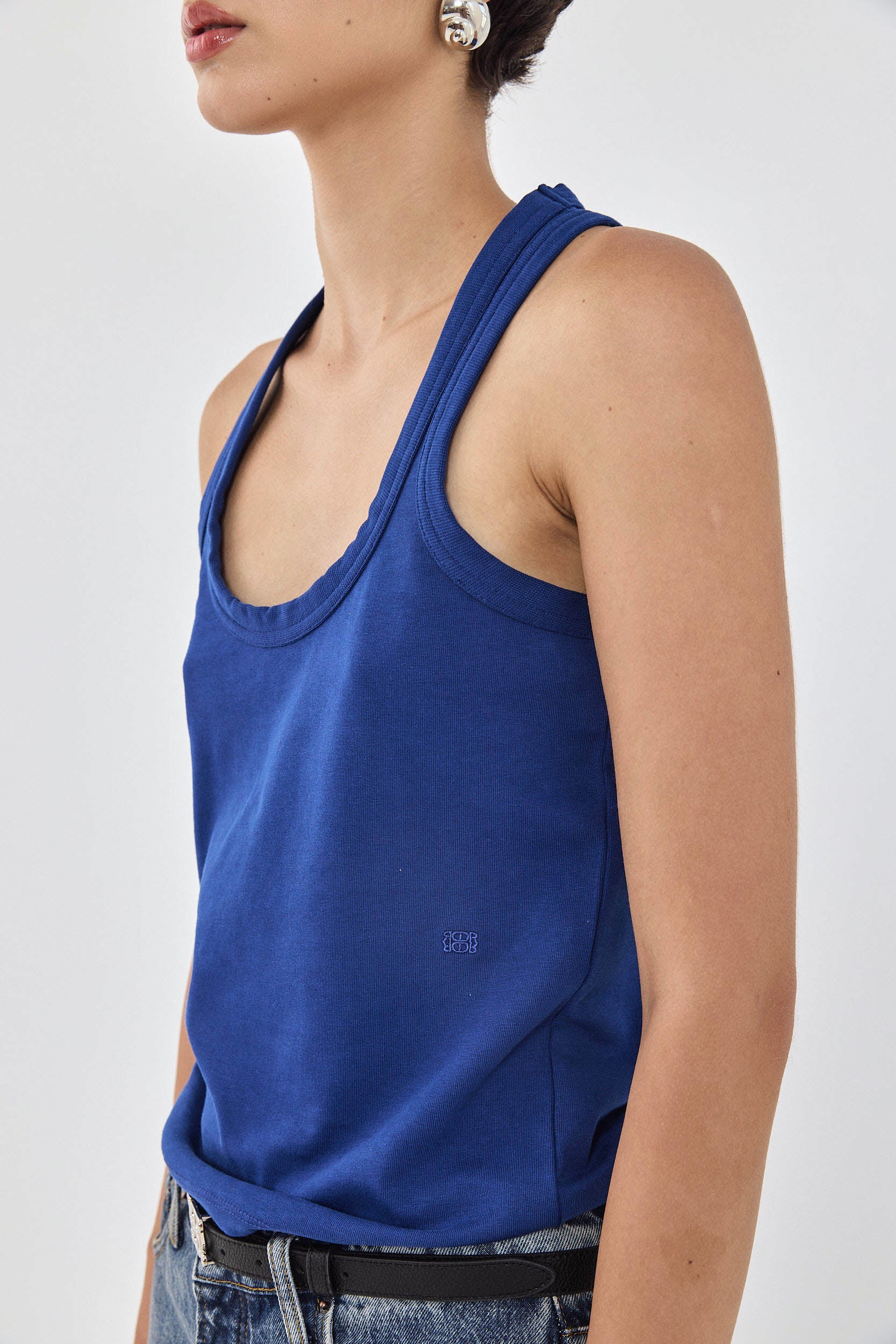 Heavy Cotton Deep Scoop Tank Top - Image 7