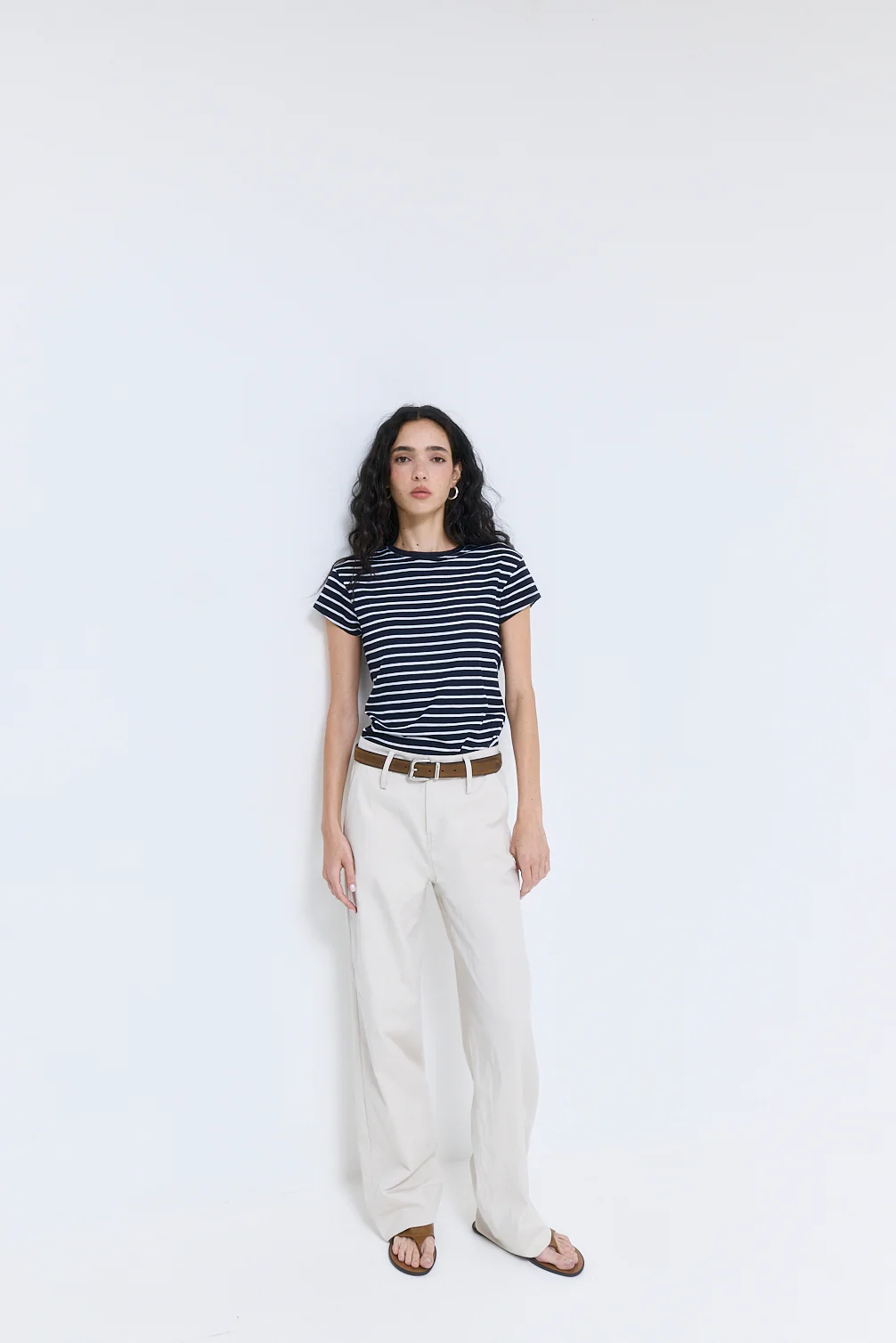 High Rise Relaxed Cotton Pants - Image 3