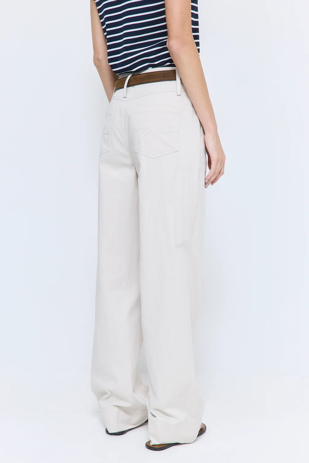 High Rise Relaxed Cotton Pants - Image 5