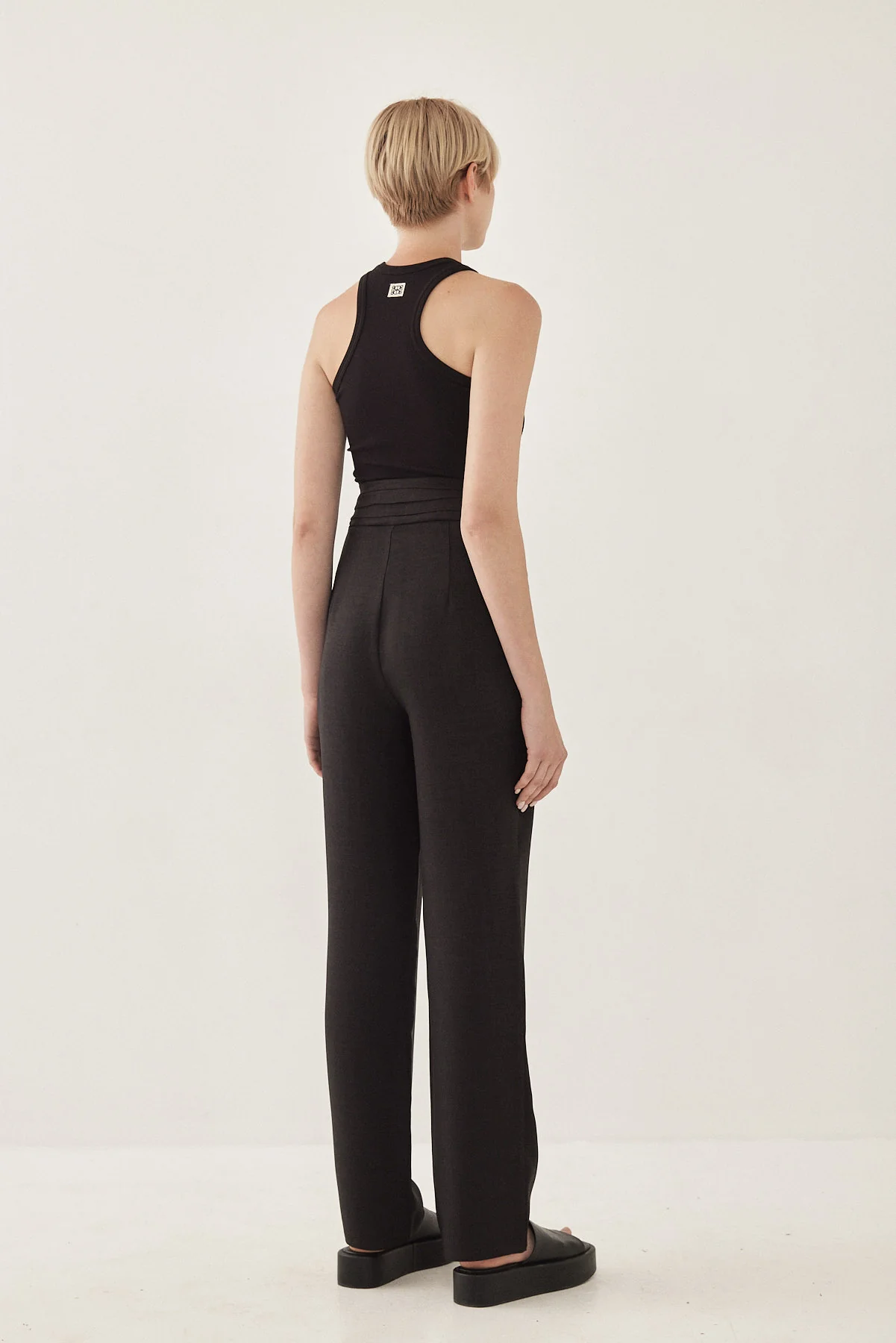 High Waisted Pleated Trousers - Image 5