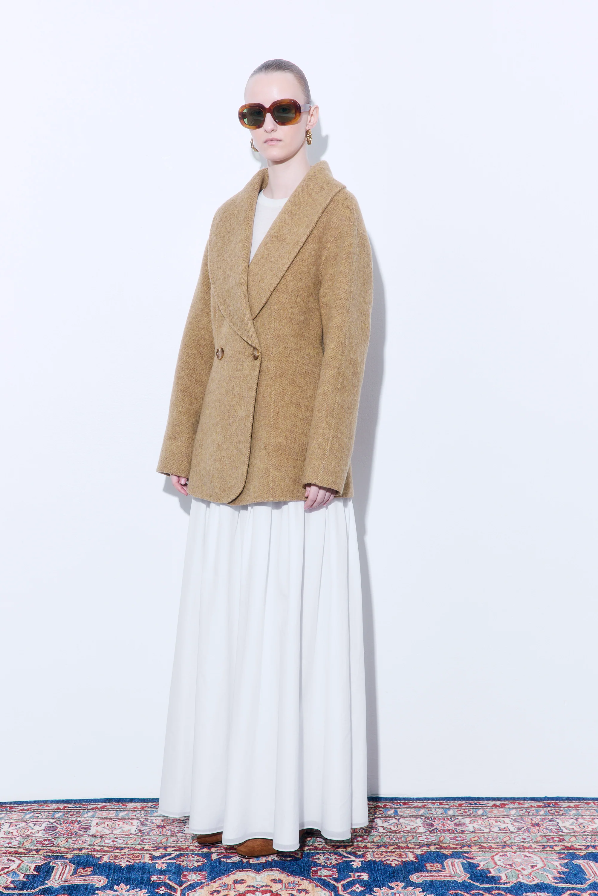 Hourglass Double Wool Coat - Image 4
