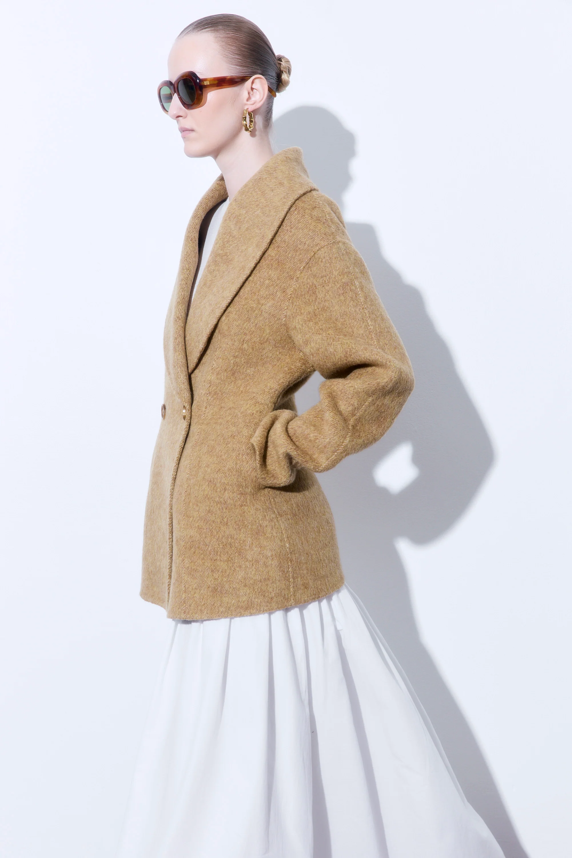 Hourglass Double Wool Coat - Image 5