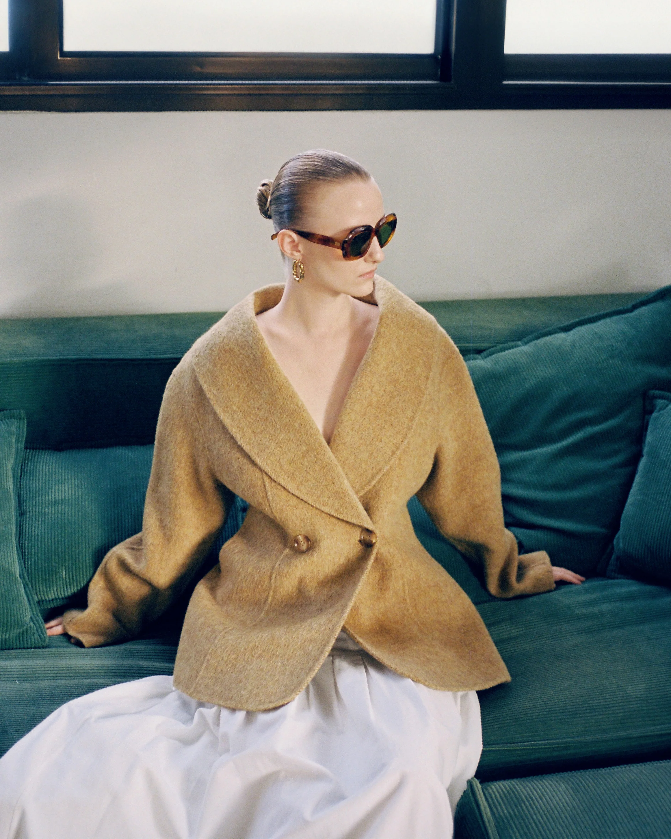 Hourglass Double Wool Coat - Image 8