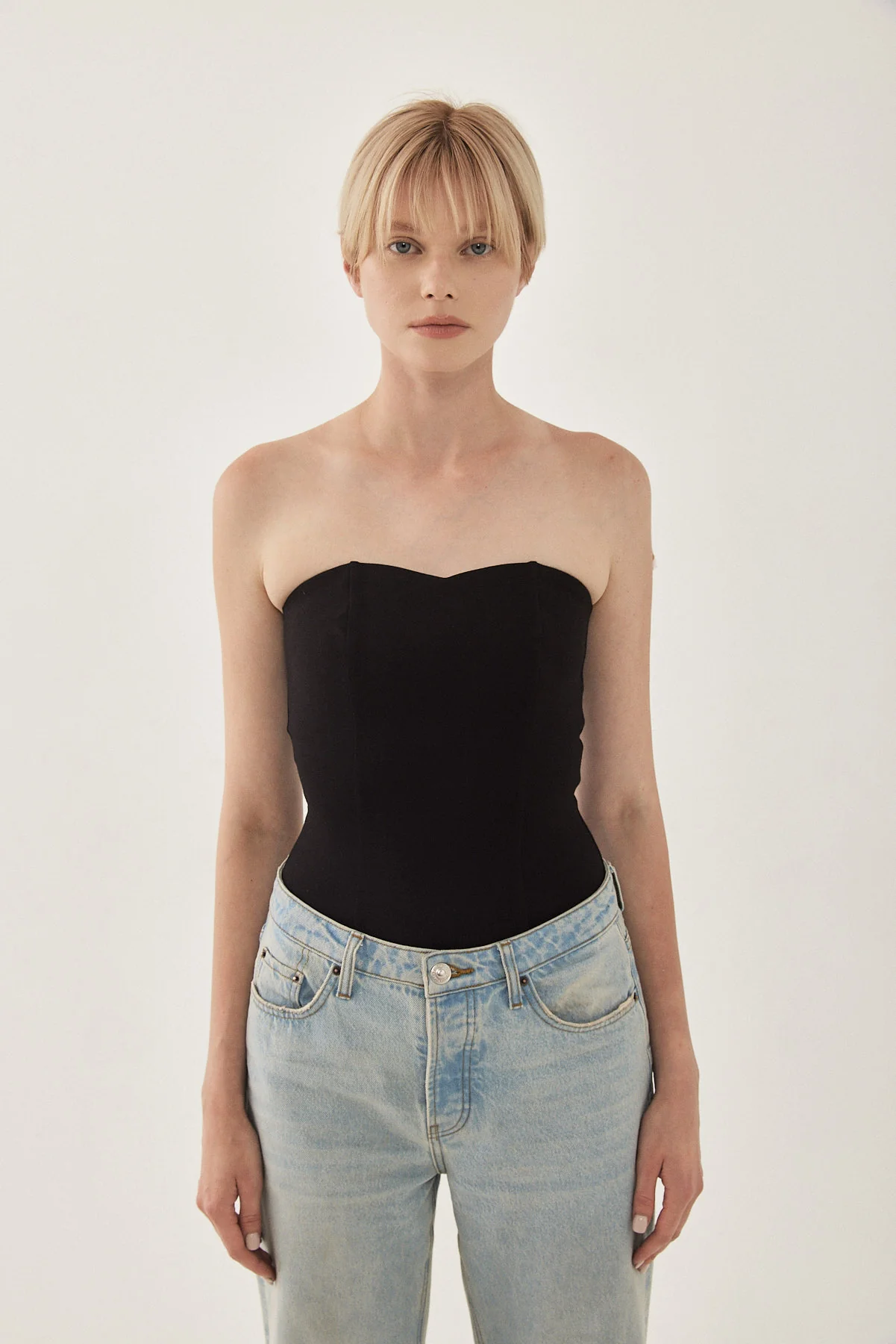 Jersey Strapless Top