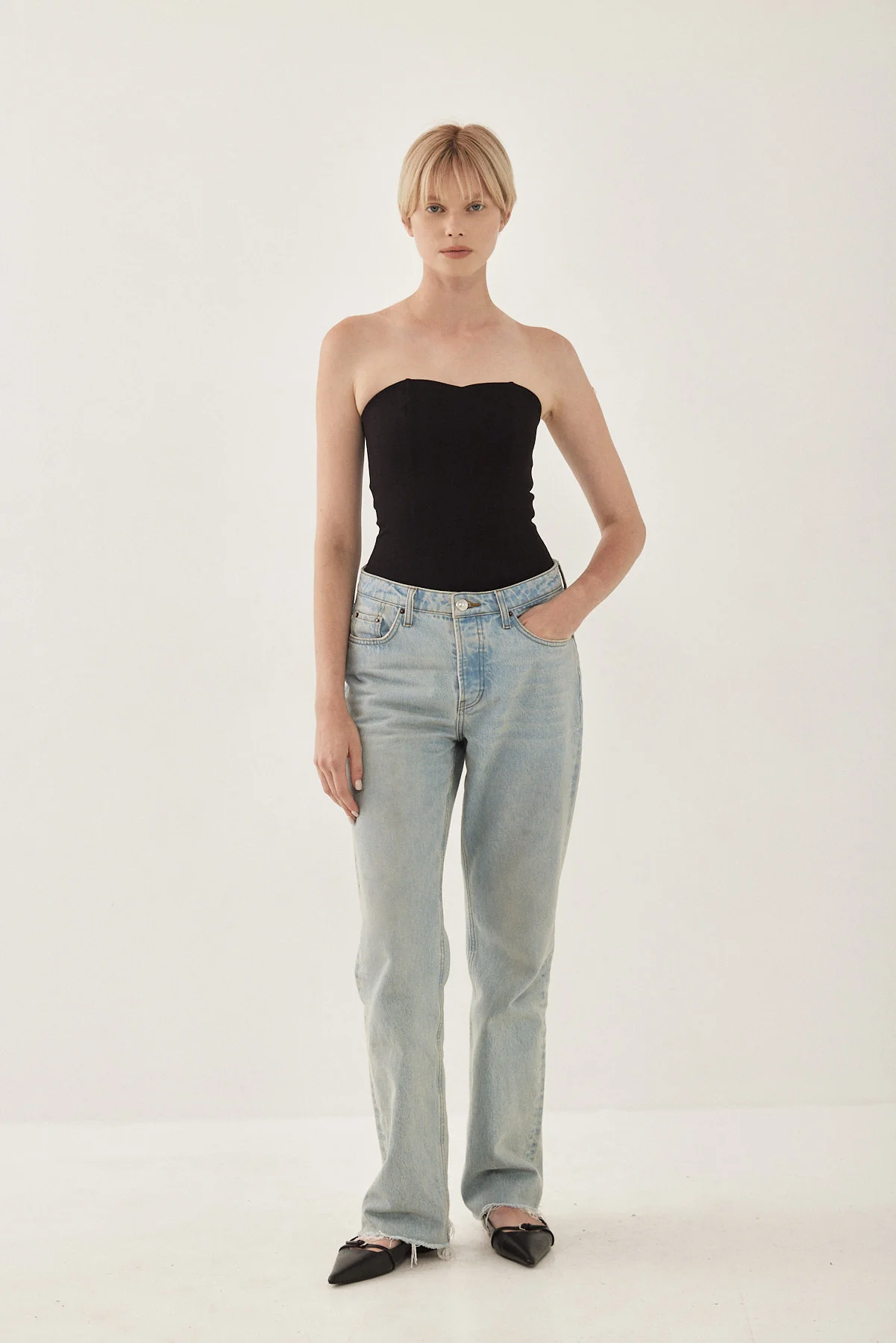 Jersey Strapless Top - Image 2