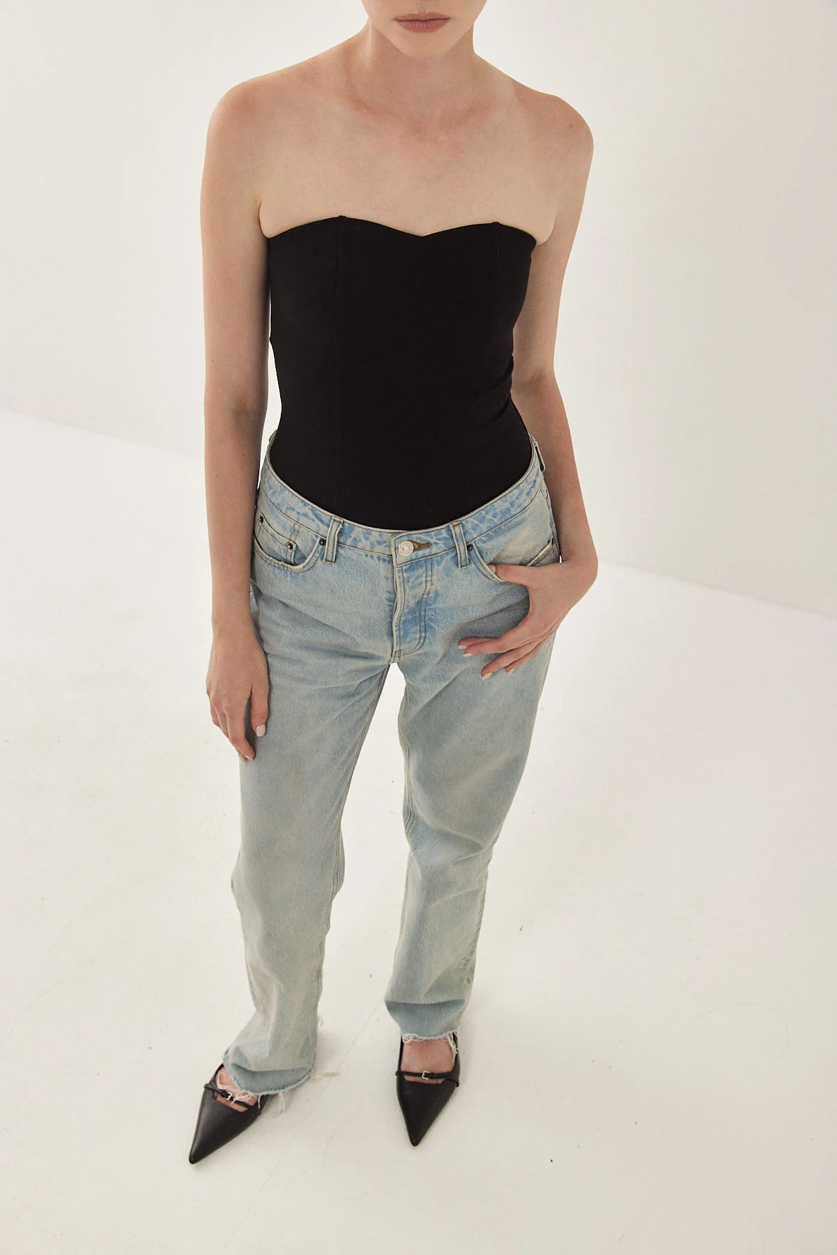 Jersey Strapless Top - Image 3