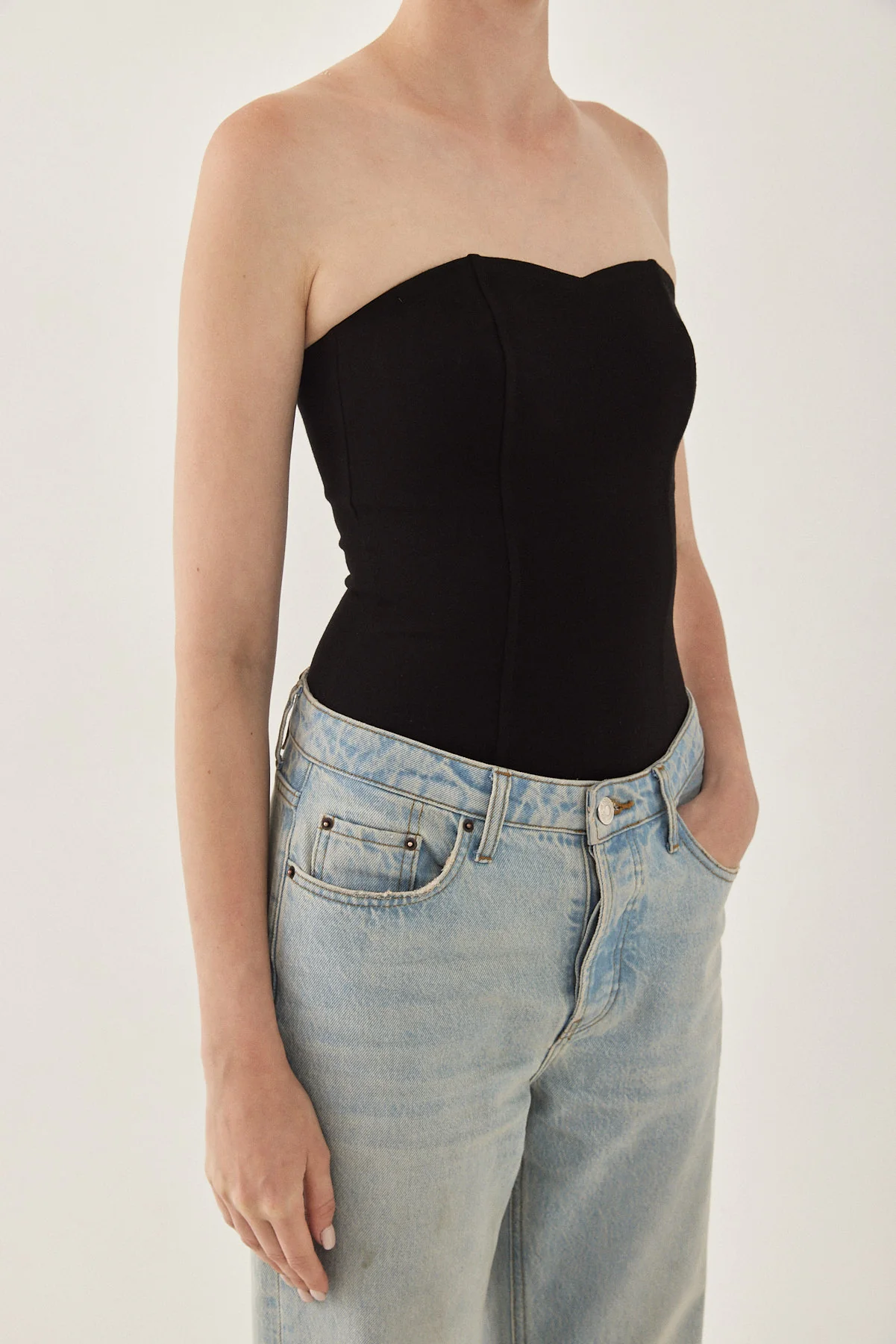 Jersey Strapless Top - Image 6