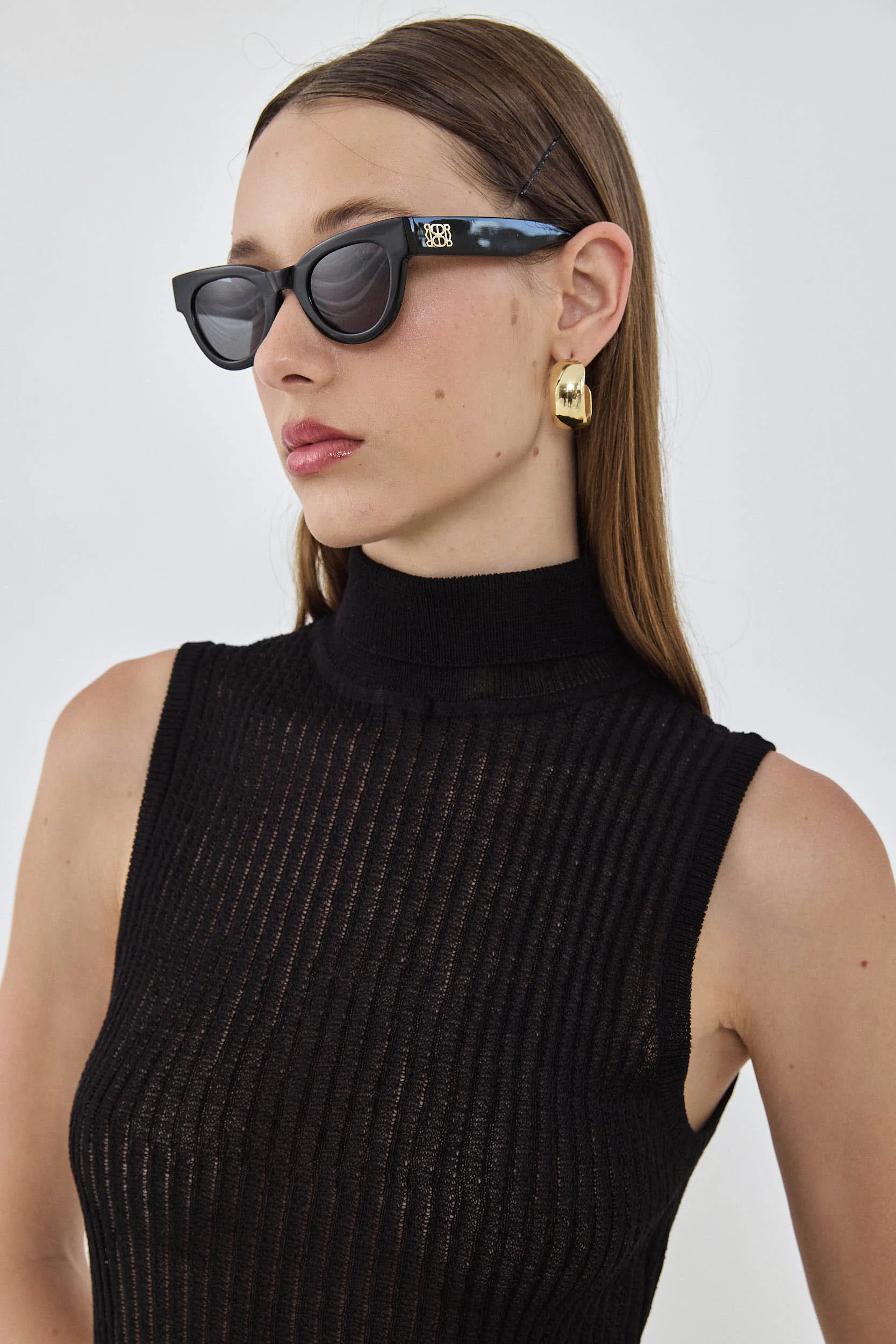 Knit Sleeveless Turtleneck Top - Image 7