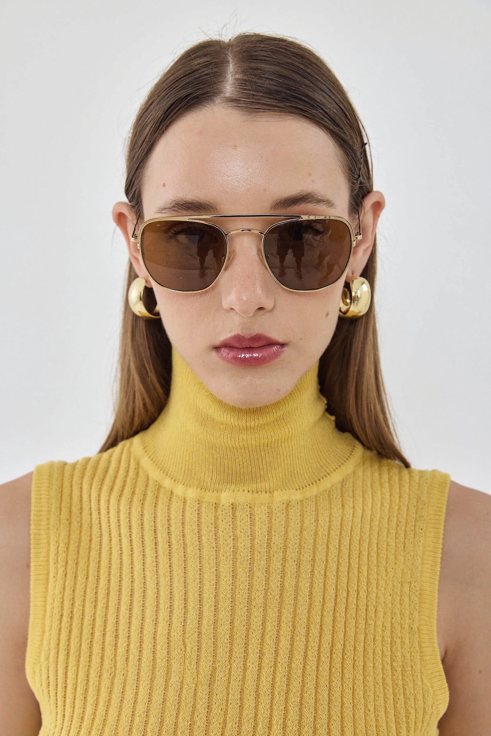 Knit Sleeveless Turtleneck Top - Image 6