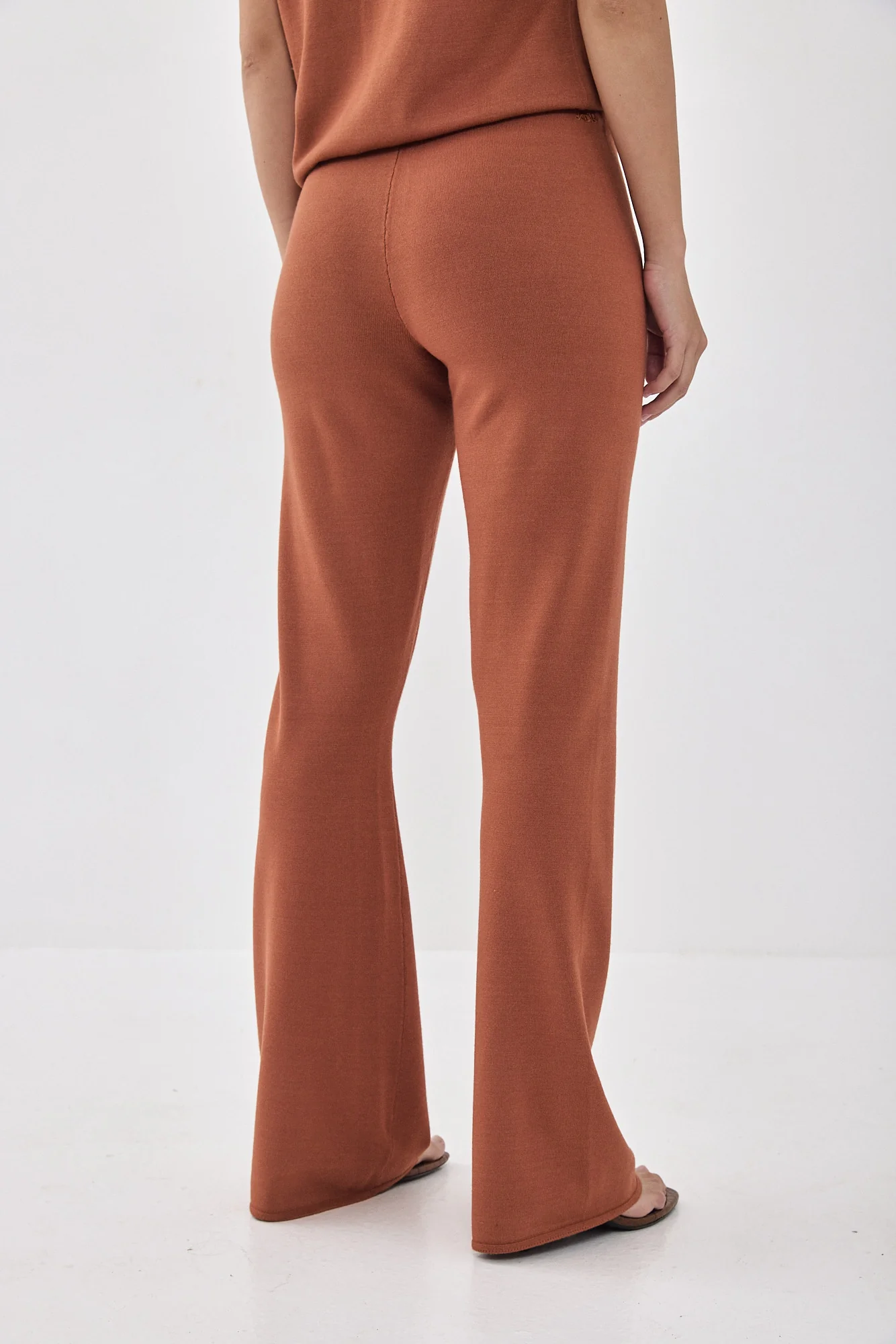 Knitted Bootcut Pants - Image 6