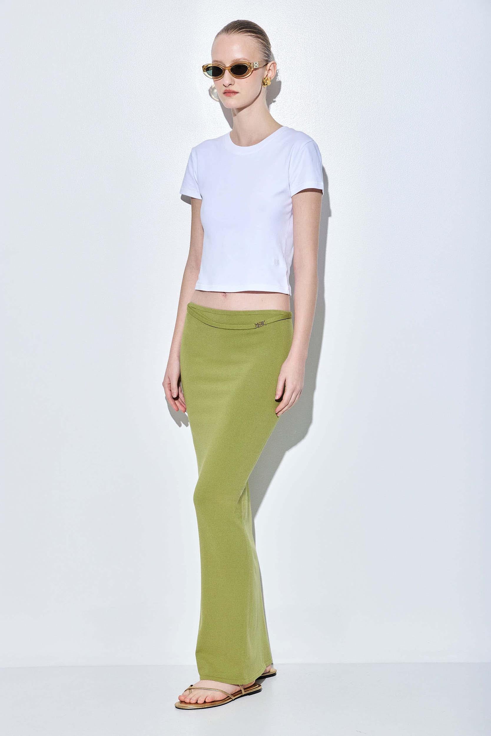 Knitted Buckle Maxi Skirt - Image 4