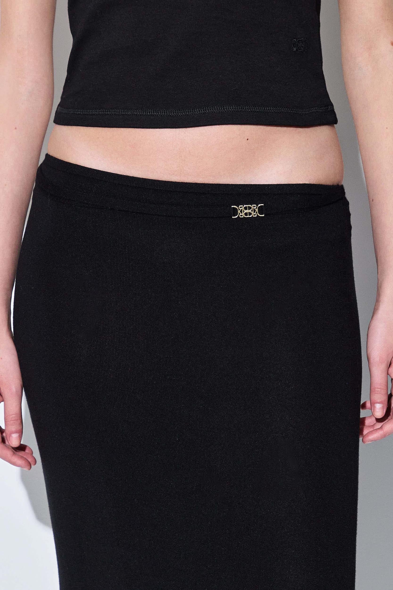 Knitted Buckle Maxi Skirt - Image 6