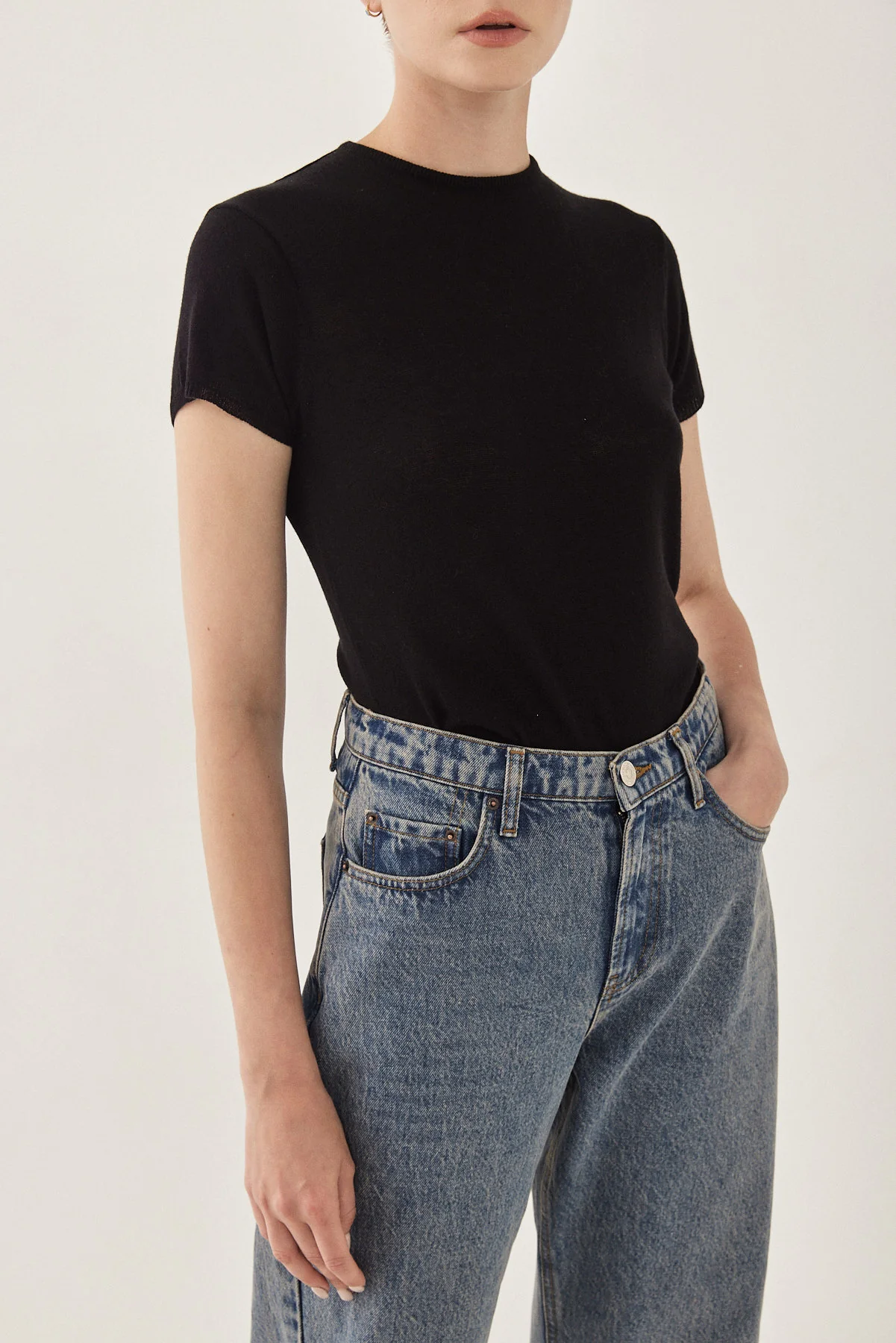 Knitted Crewneck T Shirt - Image 6