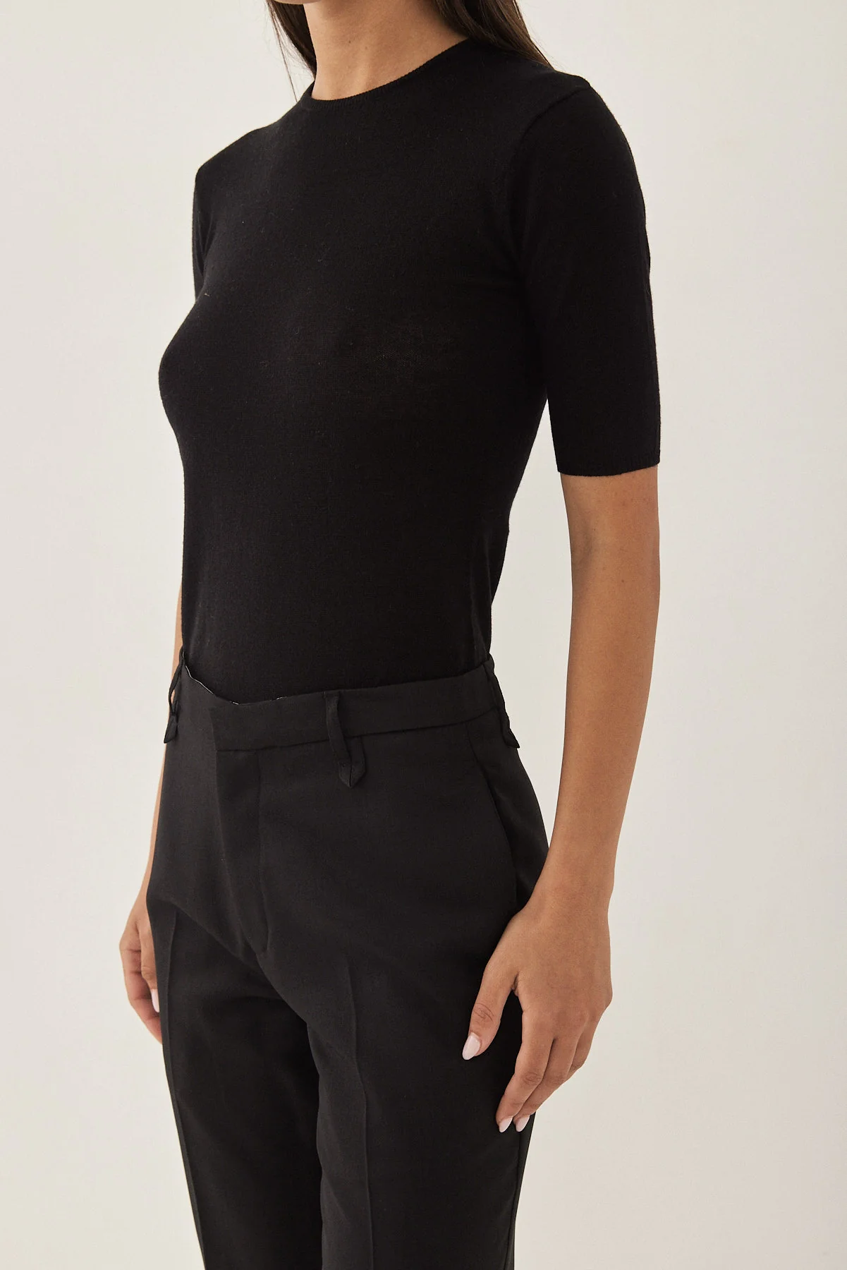 Knitted  Mid Sleeve T Shirt - Image 6