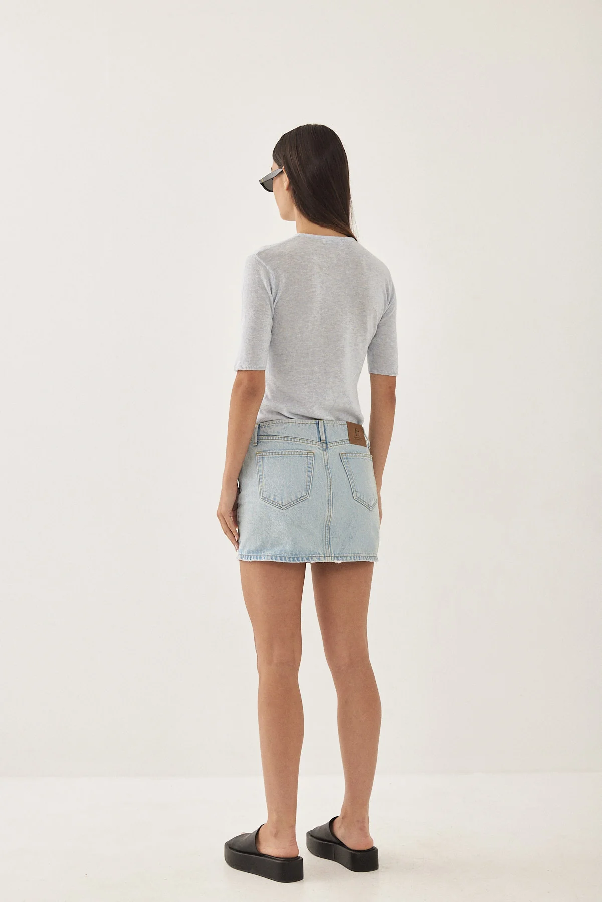 Knitted  Mid Sleeve T Shirt - Image 5