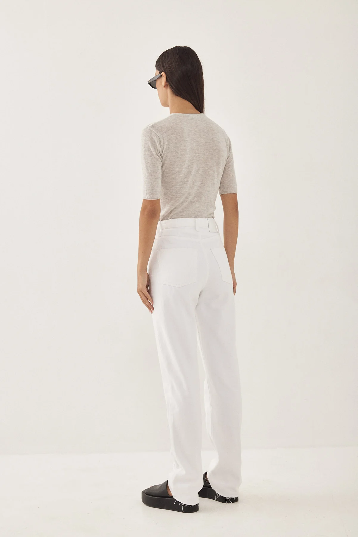 Knitted  Mid Sleeve T Shirt - Image 5