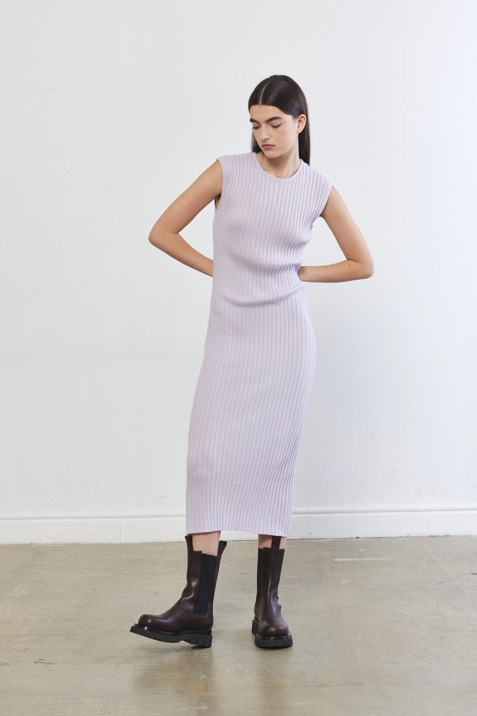 Knitted Muscle T Dress - Image 5