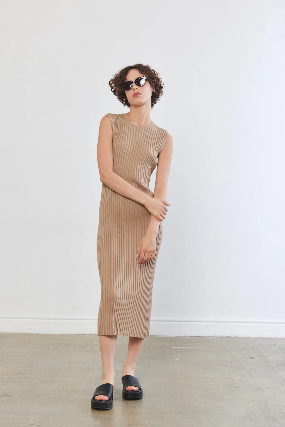 Knitted Muscle T Dress - Image 2