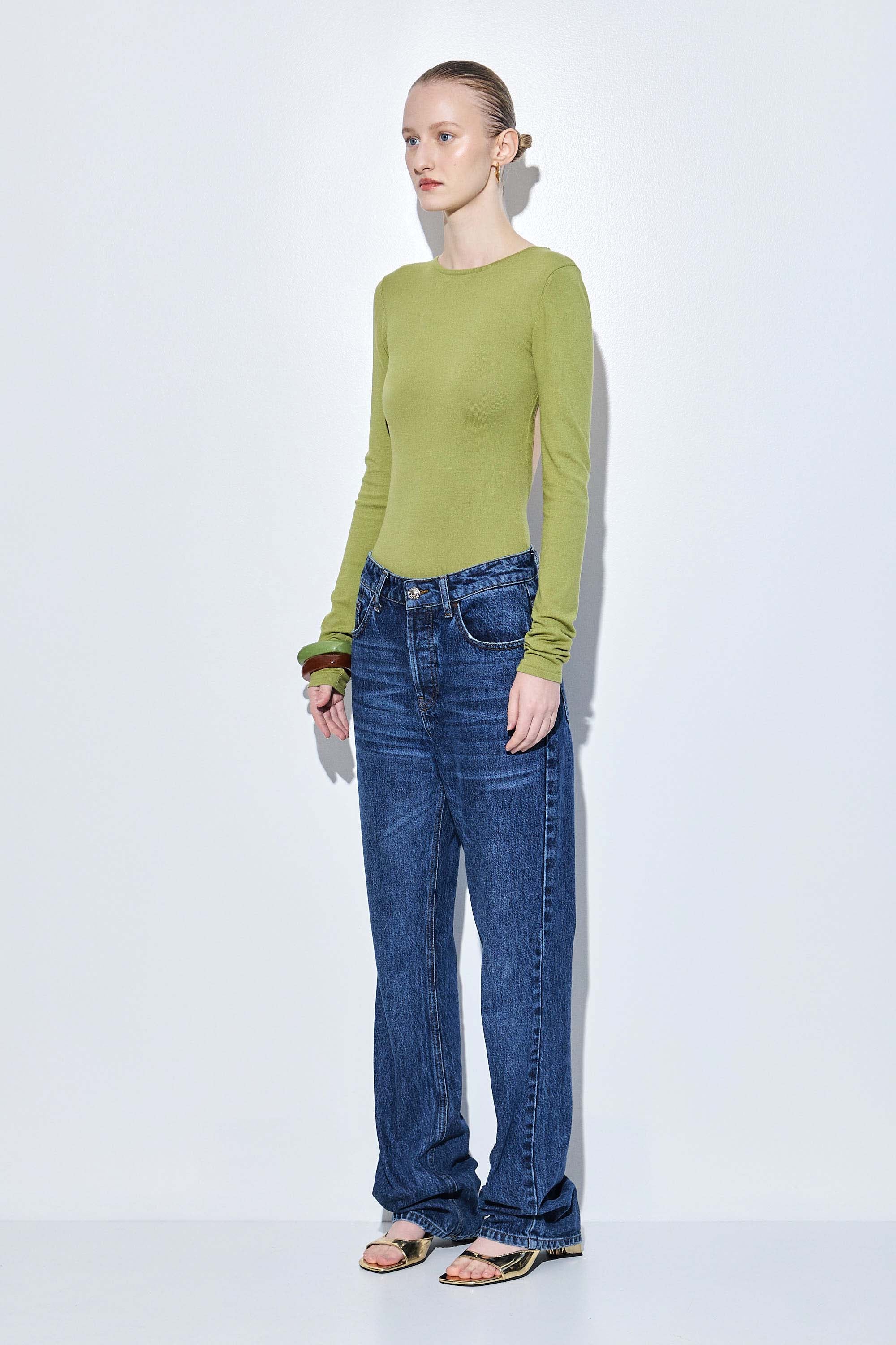 Knitted Open Back Buckled Top - Image 5
