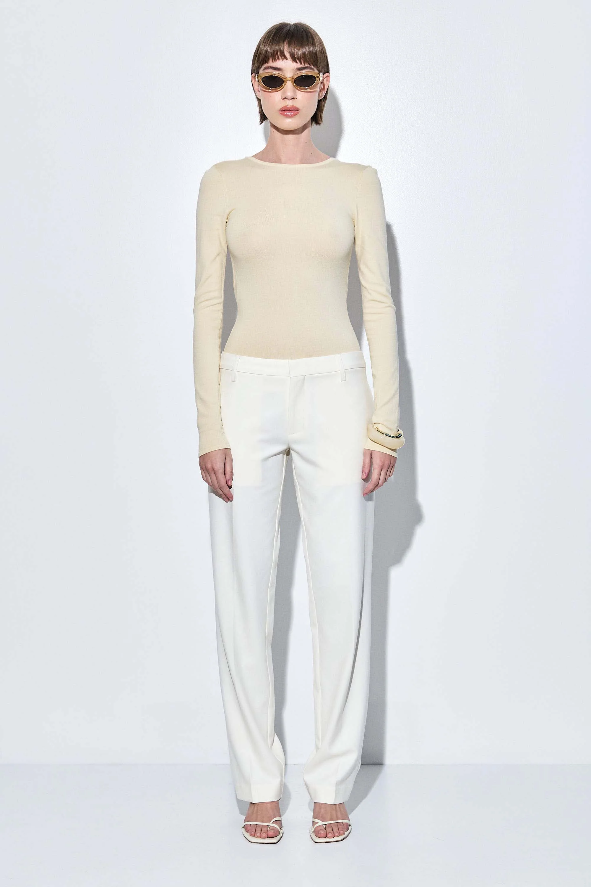 Knitted Open Back Buckled Top - Image 3