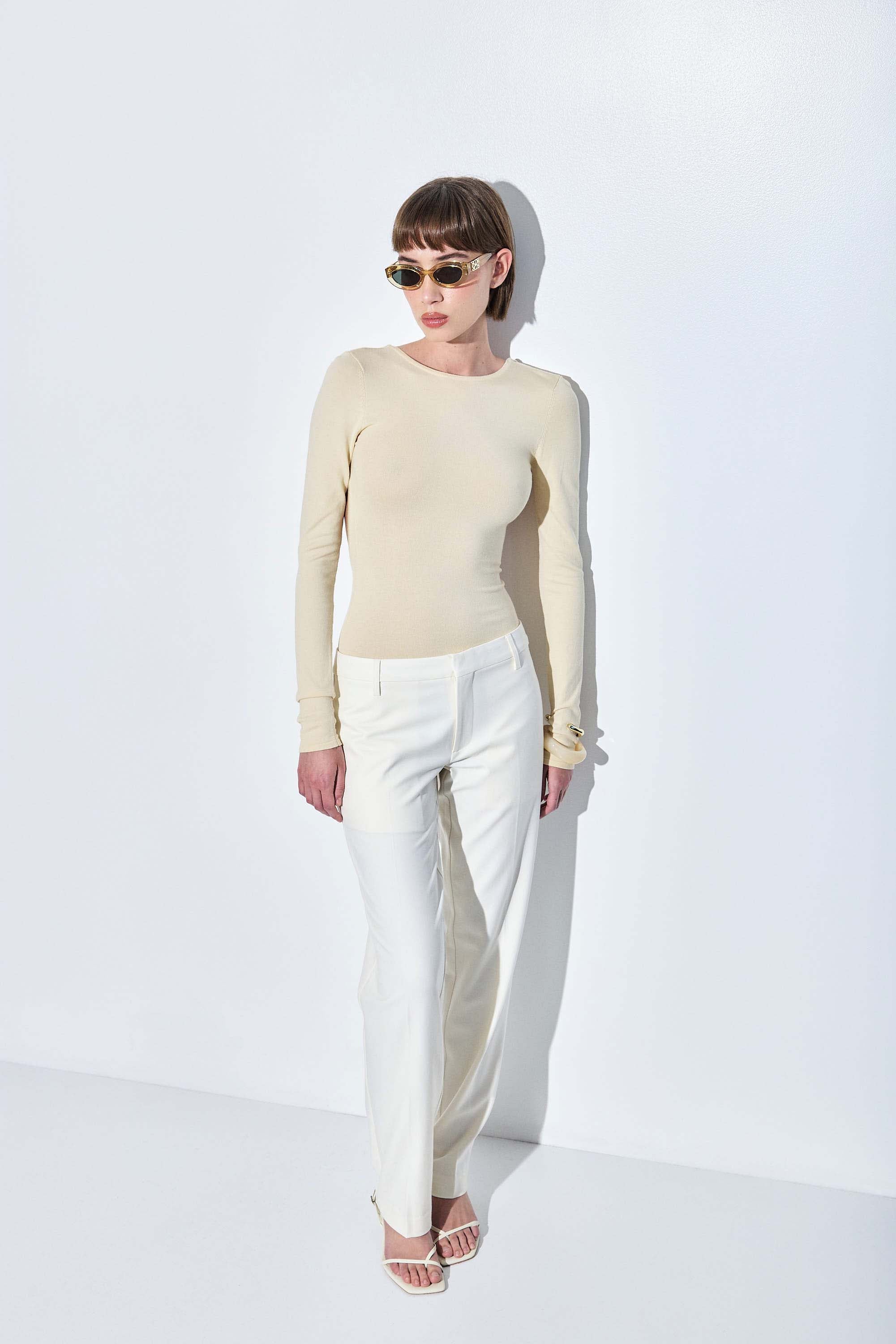 Knitted Open Back Buckled Top - Image 4