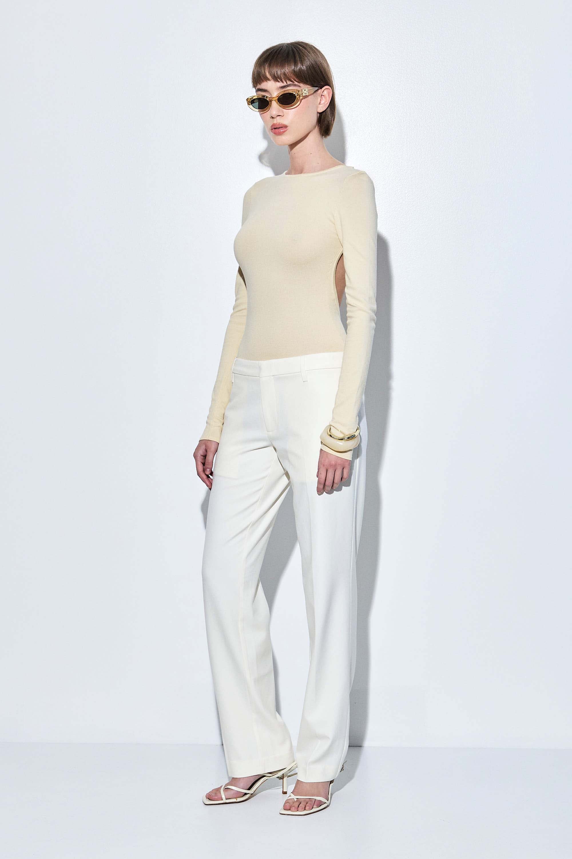 Knitted Open Back Buckled Top - Image 5