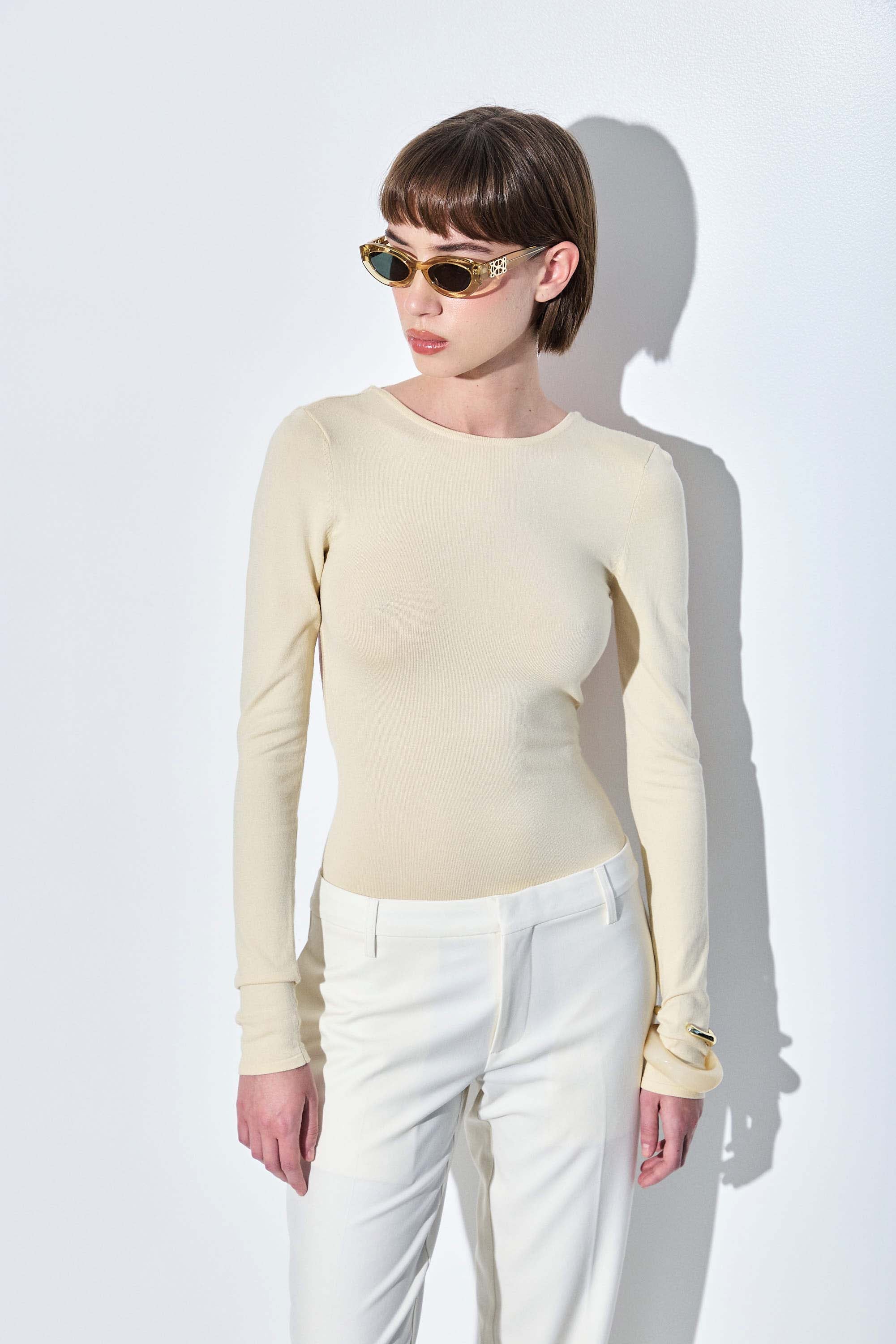 Knitted Open Back Buckled Top - Image 8