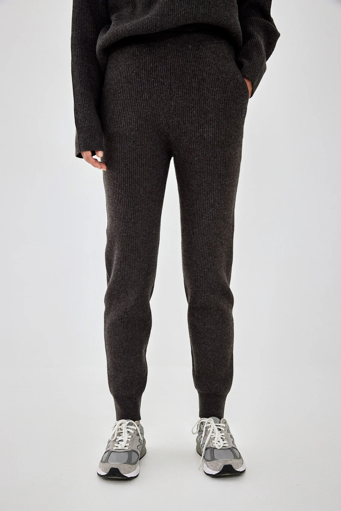 Knitted Ribbed Jogger - Image 2