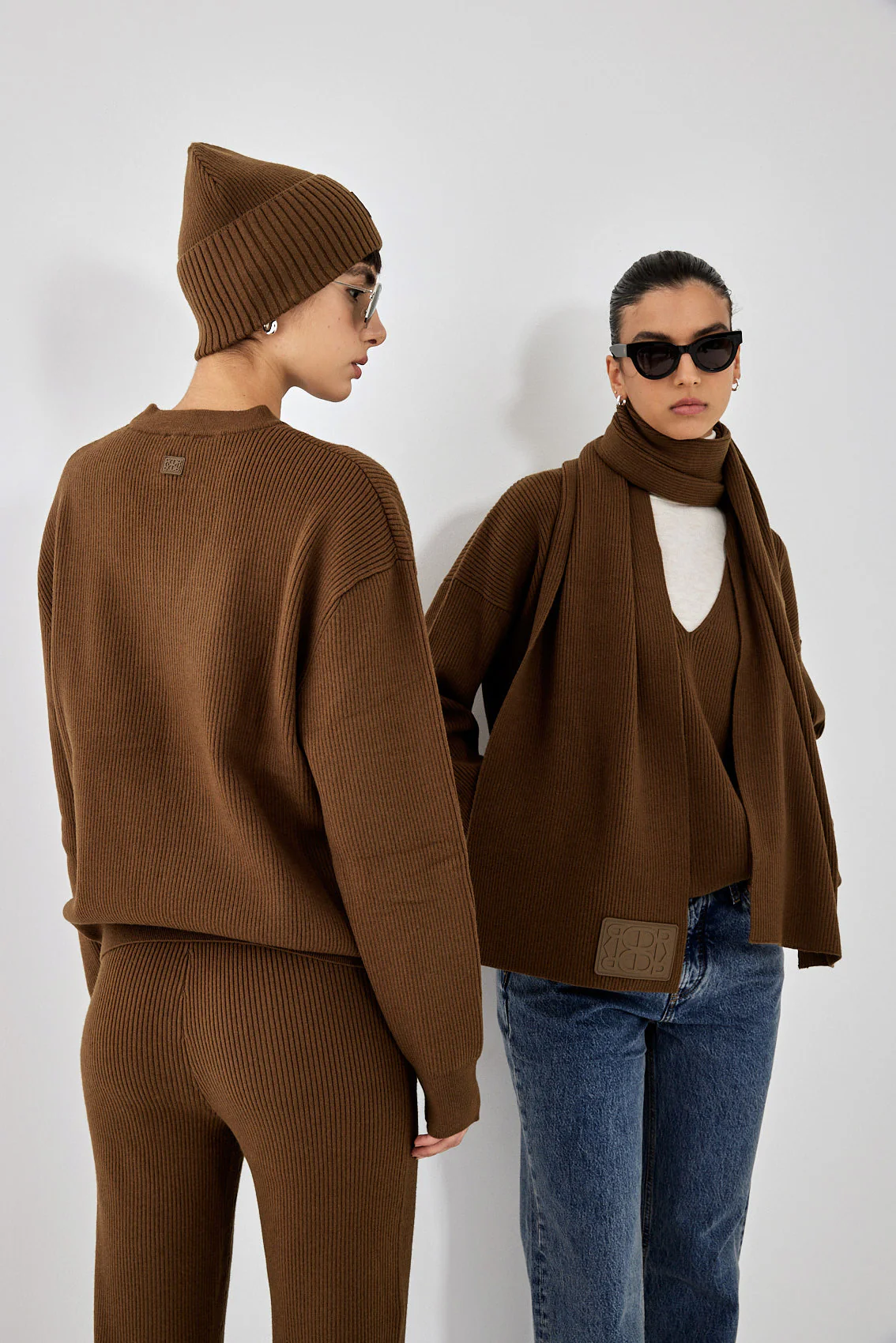 Knitted Ribbed Scarf - Image 8