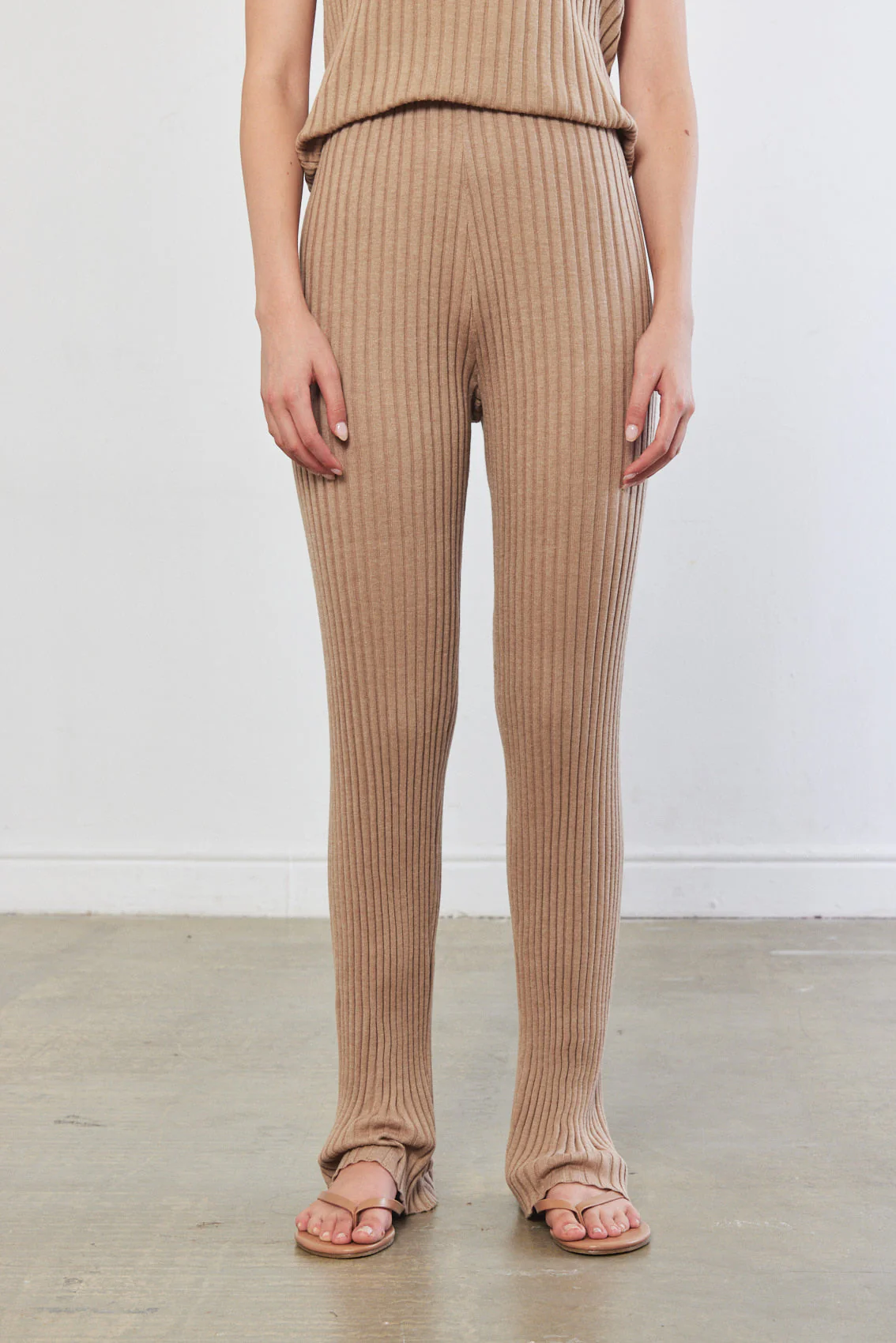Knitted Straight Pants - Image 2