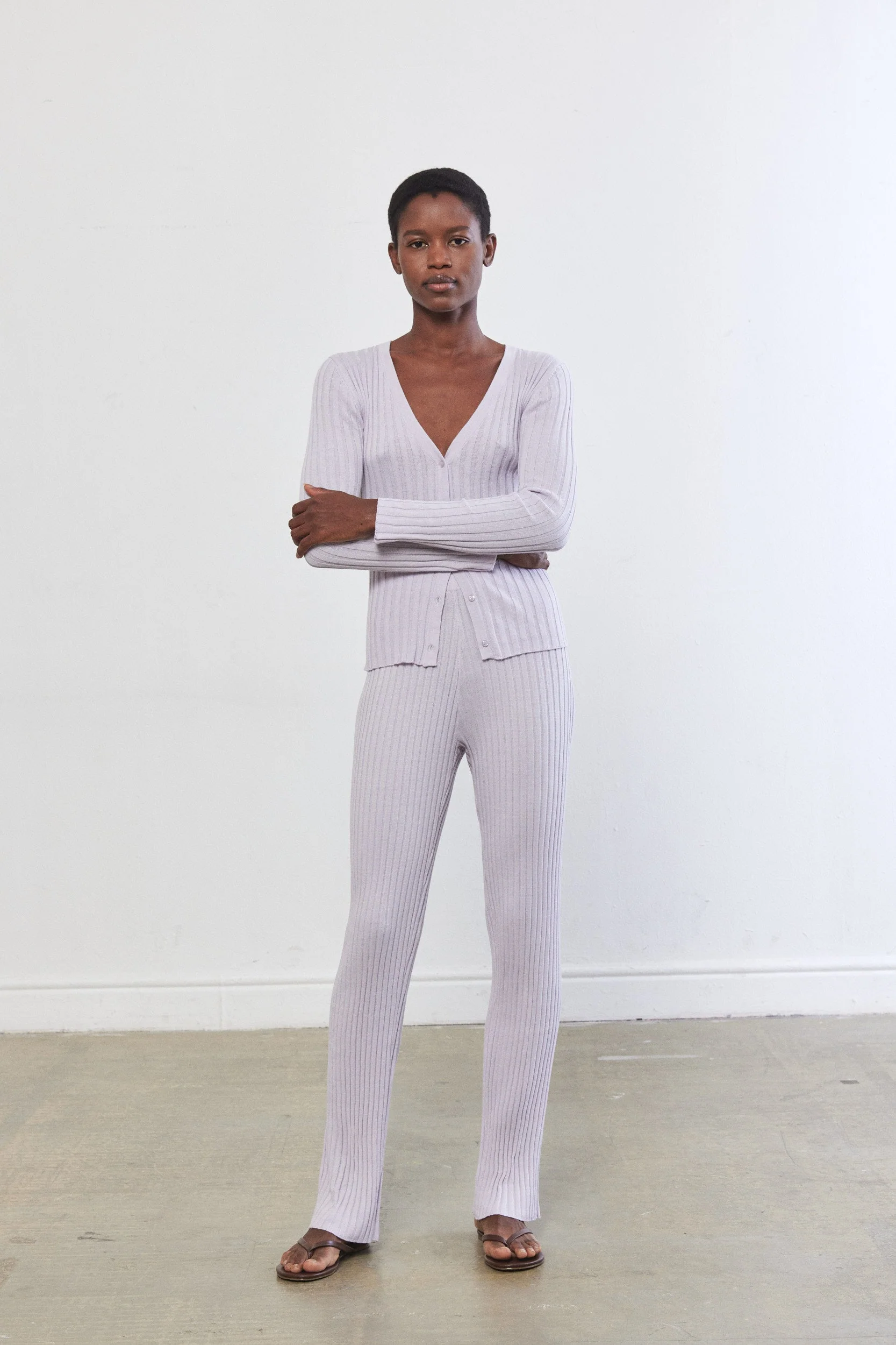 Knitted Straight Pants - Image 7
