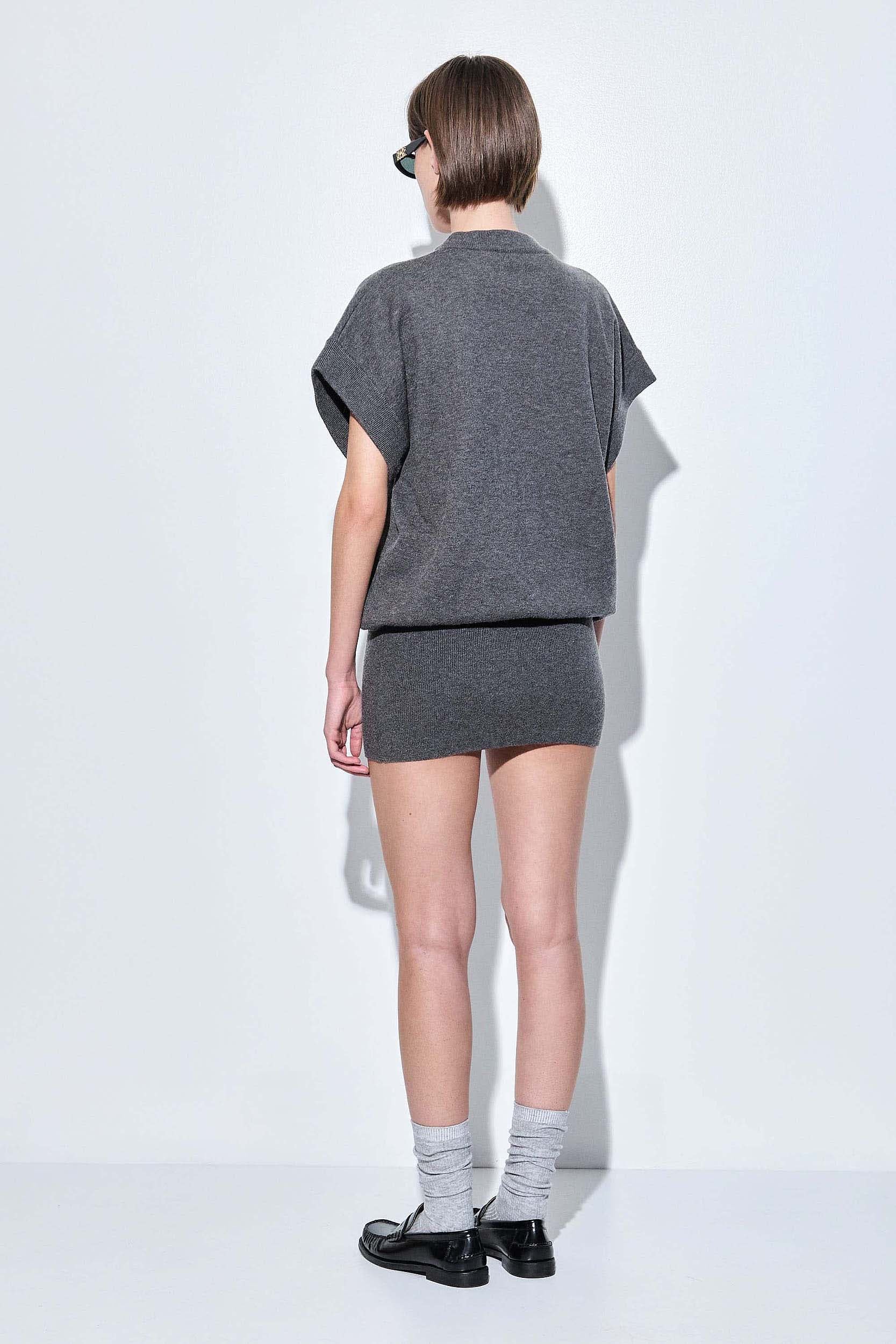 Knitted Volume Mini Dress - Image 4
